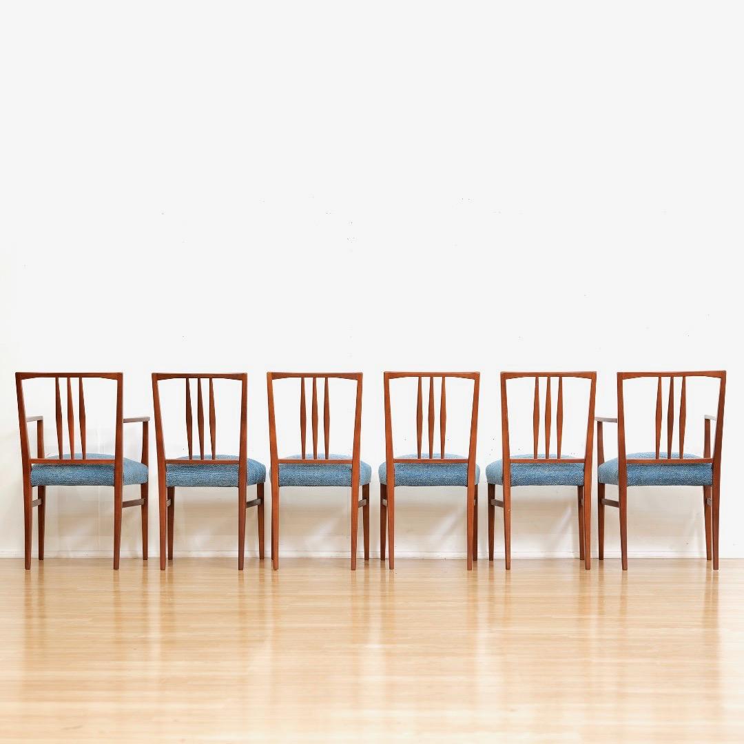 Satz von sechs Mid Century Esszimmerstühlen von Gordon Russell im Angebot 1