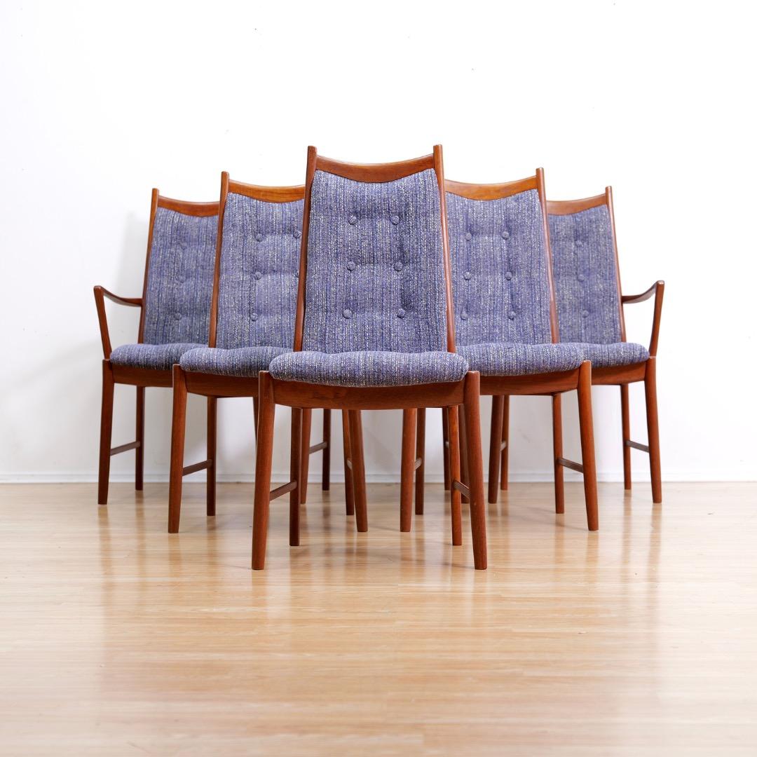 Scottish Set of Six Mid Century Dining Chairs by McIntosh Furniture For Sale