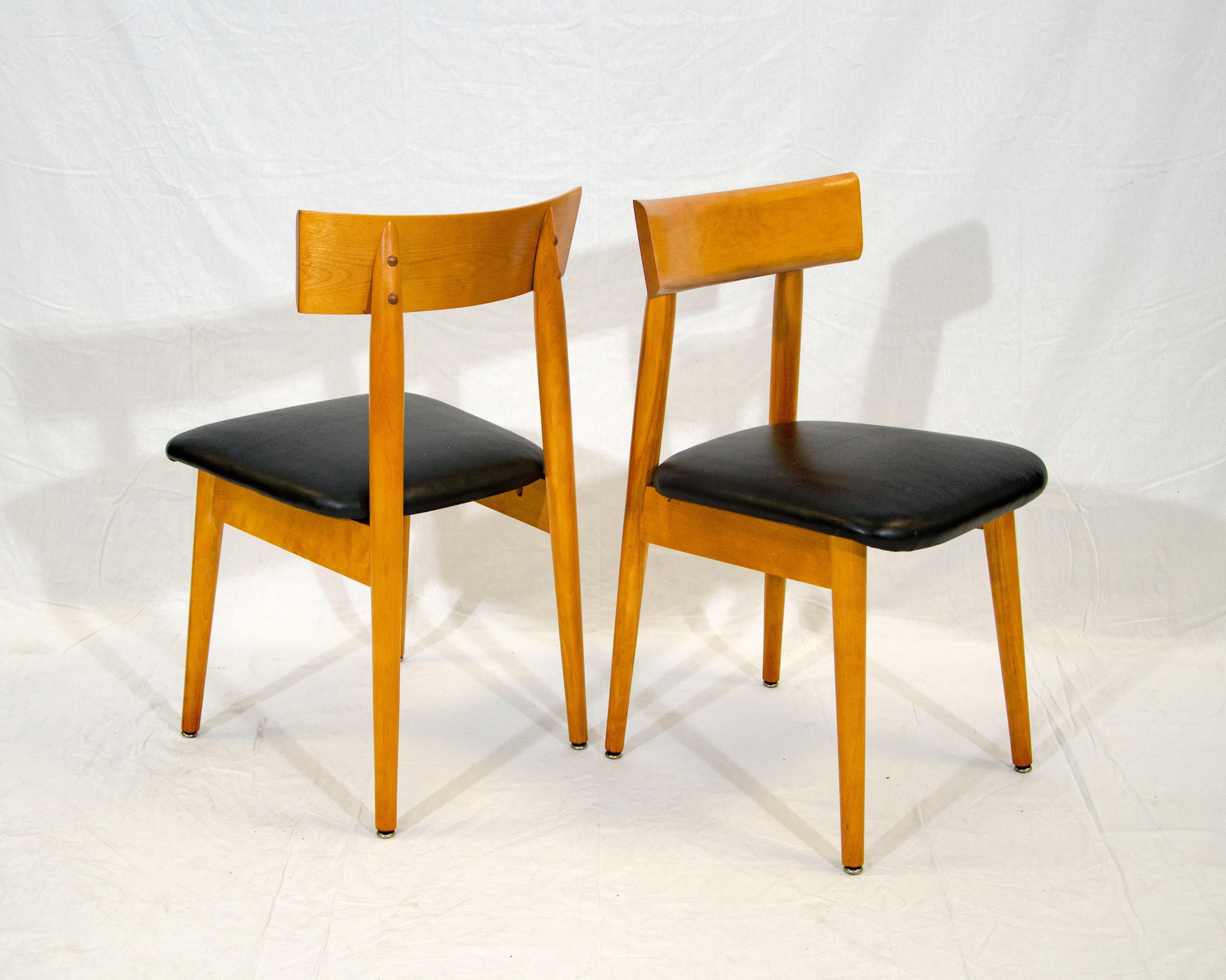 Set of Six Midcentury Dining Chairs, Conant Ball In Good Condition In Crockett, CA