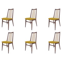 Set di sei sedie da pranzo del Mid Century, Danimarca, anni '70