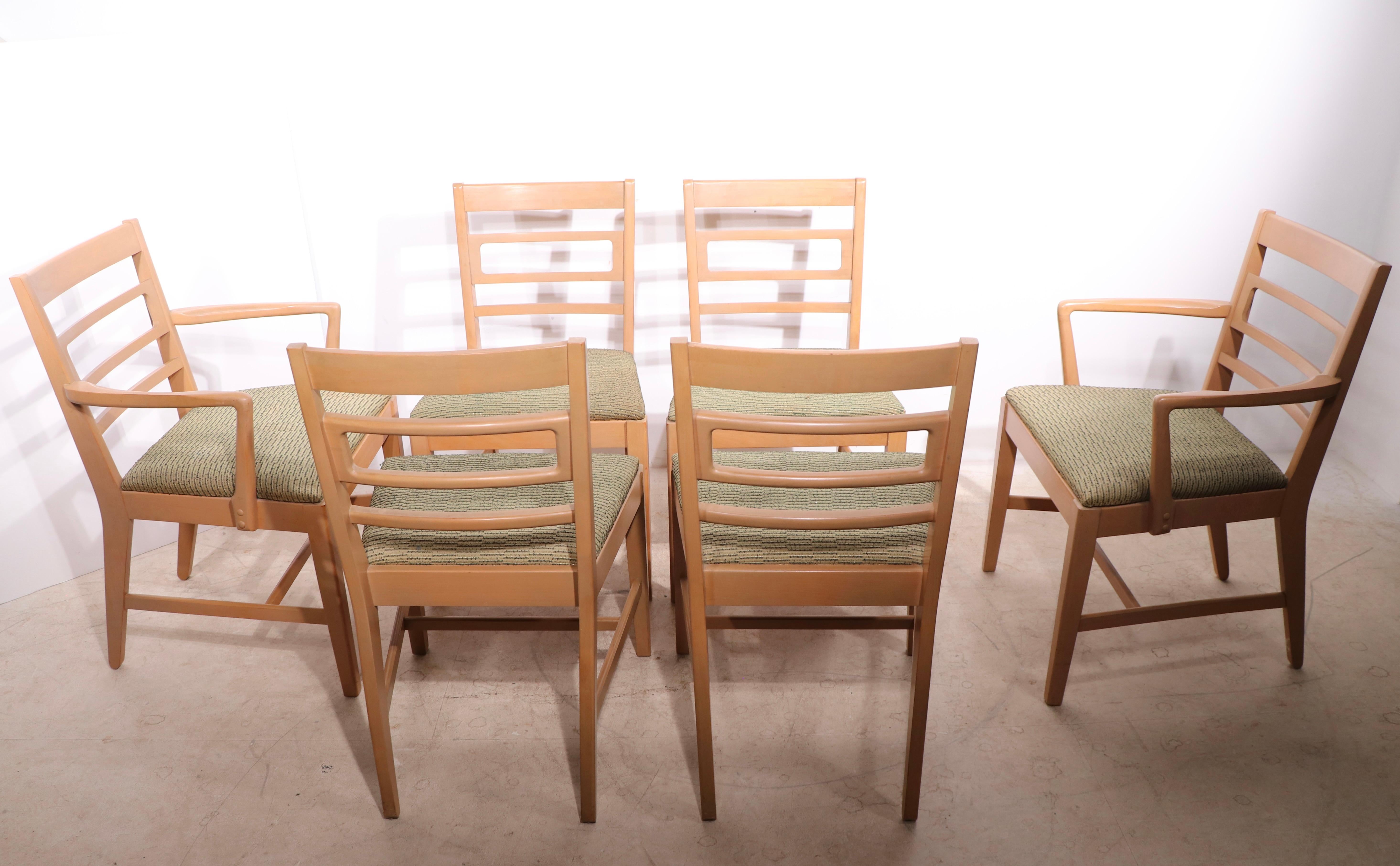 Mid-Century Modern Ensemble de six chaises de salle à manger Drexel Precedent de style mi-siècle moderne par Wormley en vente