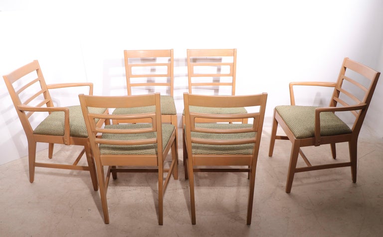Mid-Century Modern Set of Six Mid Century Dining Chairs Drexel Precedent by Wormley For Sale