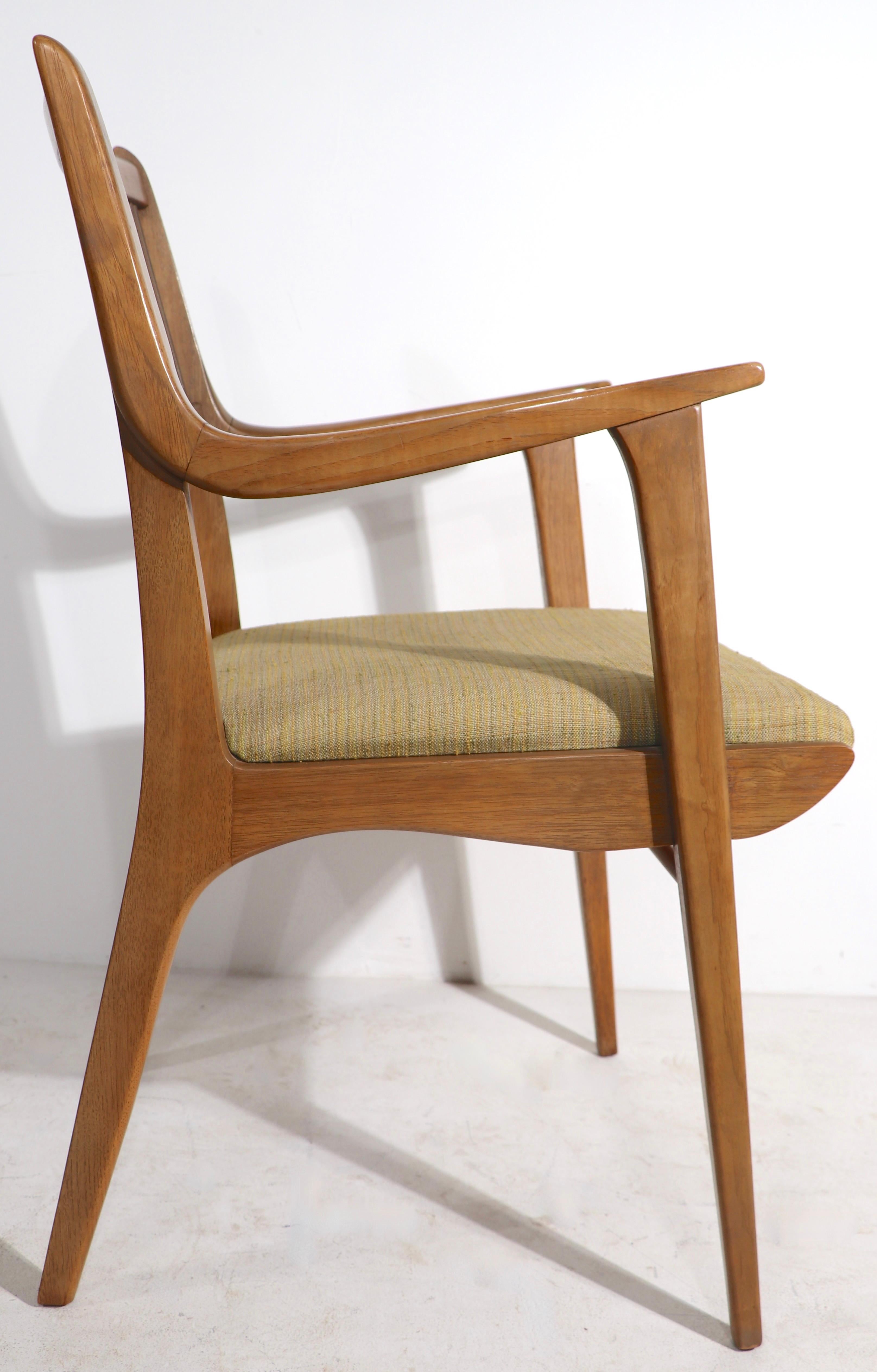 Set of Six Mid Century Dining Chairs Drexel Profile by John Van Koert circa 1950 For Sale 2