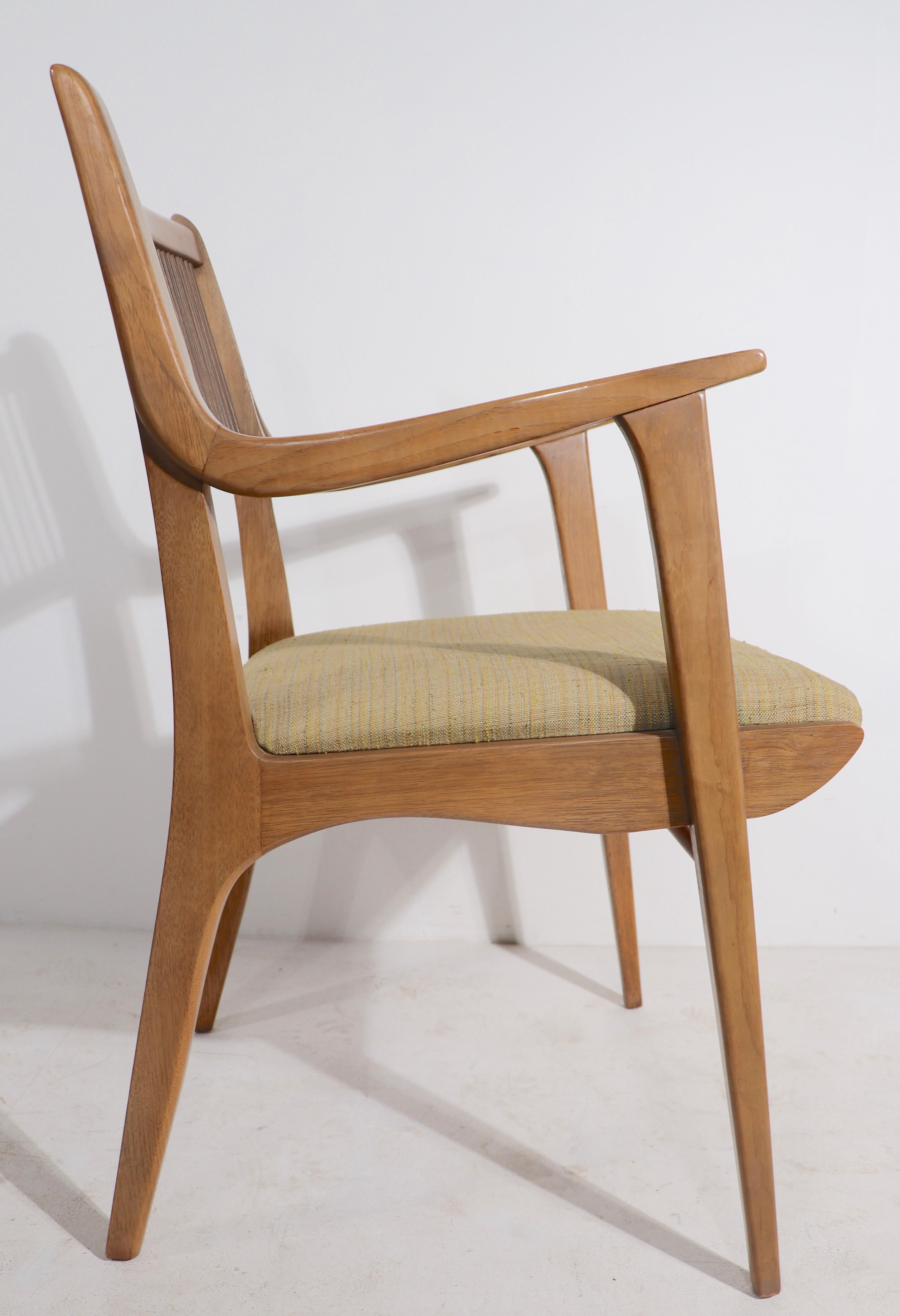 Set of Six Mid Century Dining Chairs Drexel Profile by John Van Koert circa 1950 For Sale 4