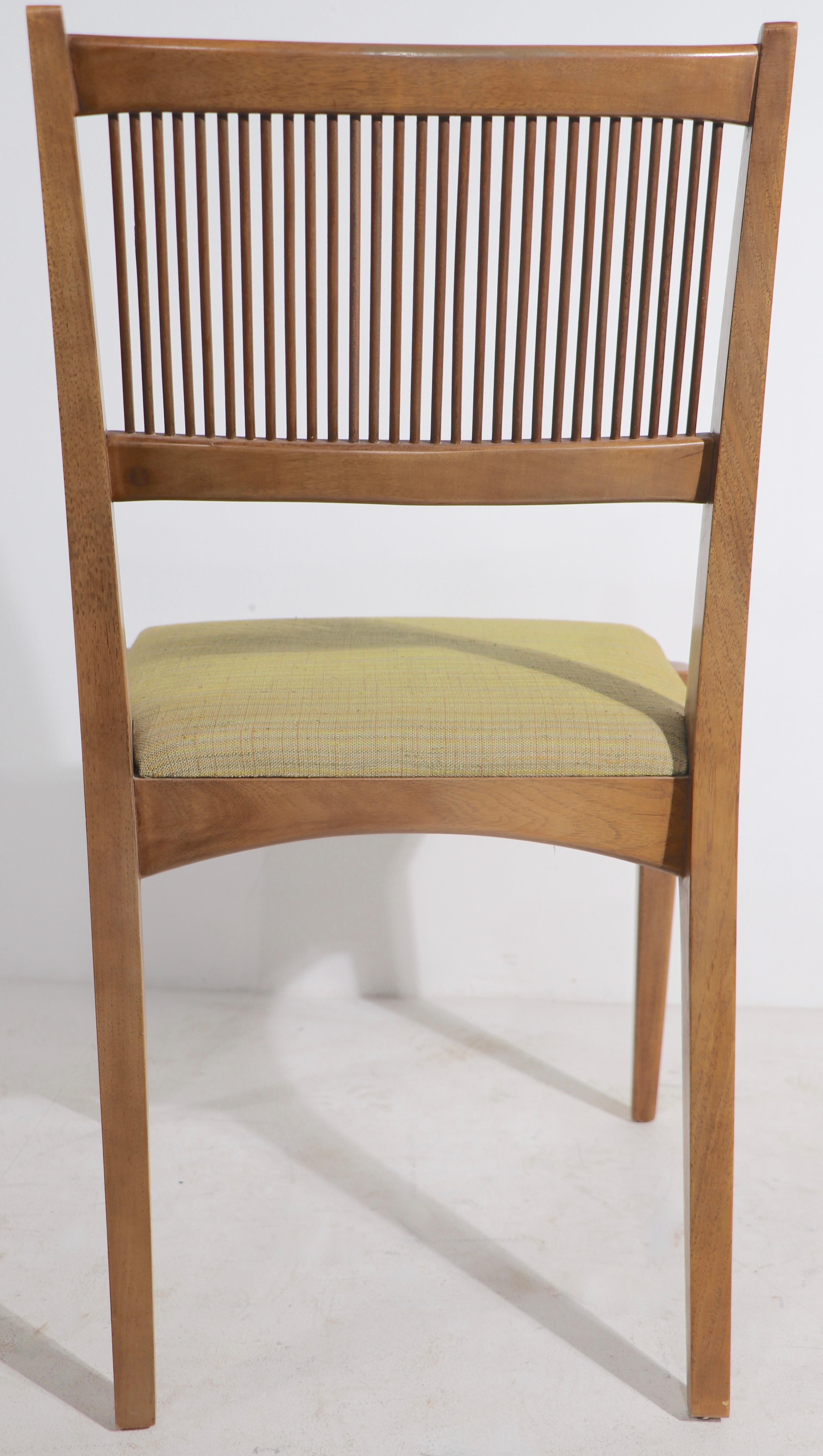 Set of Six Mid Century Dining Chairs Drexel Profile by John Van Koert circa 1950 In Good Condition For Sale In New York, NY