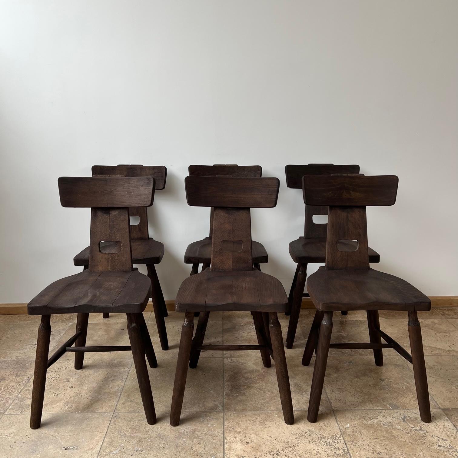 Set of Six Mid-Century Dining Chairs For Sale 6