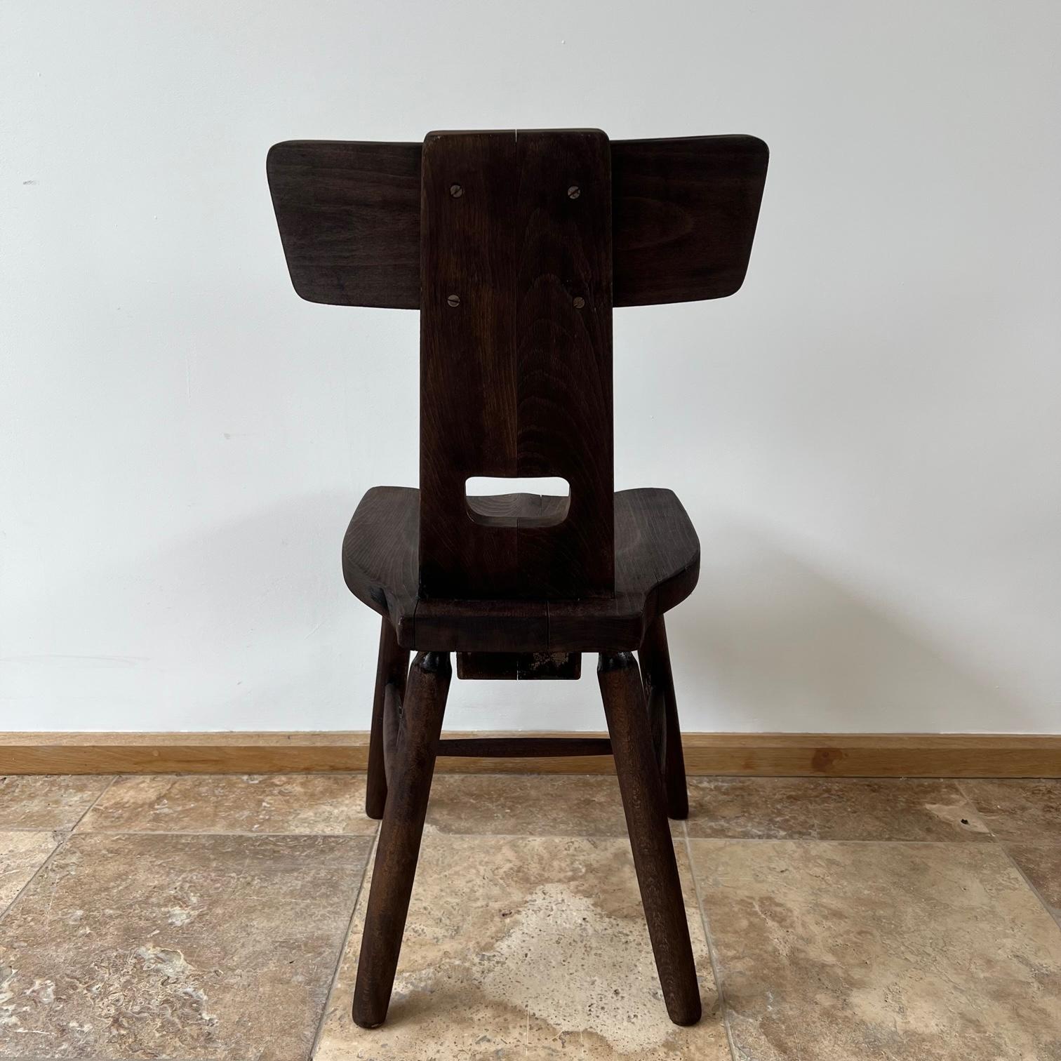 French Set of Six Mid-Century Dining Chairs For Sale