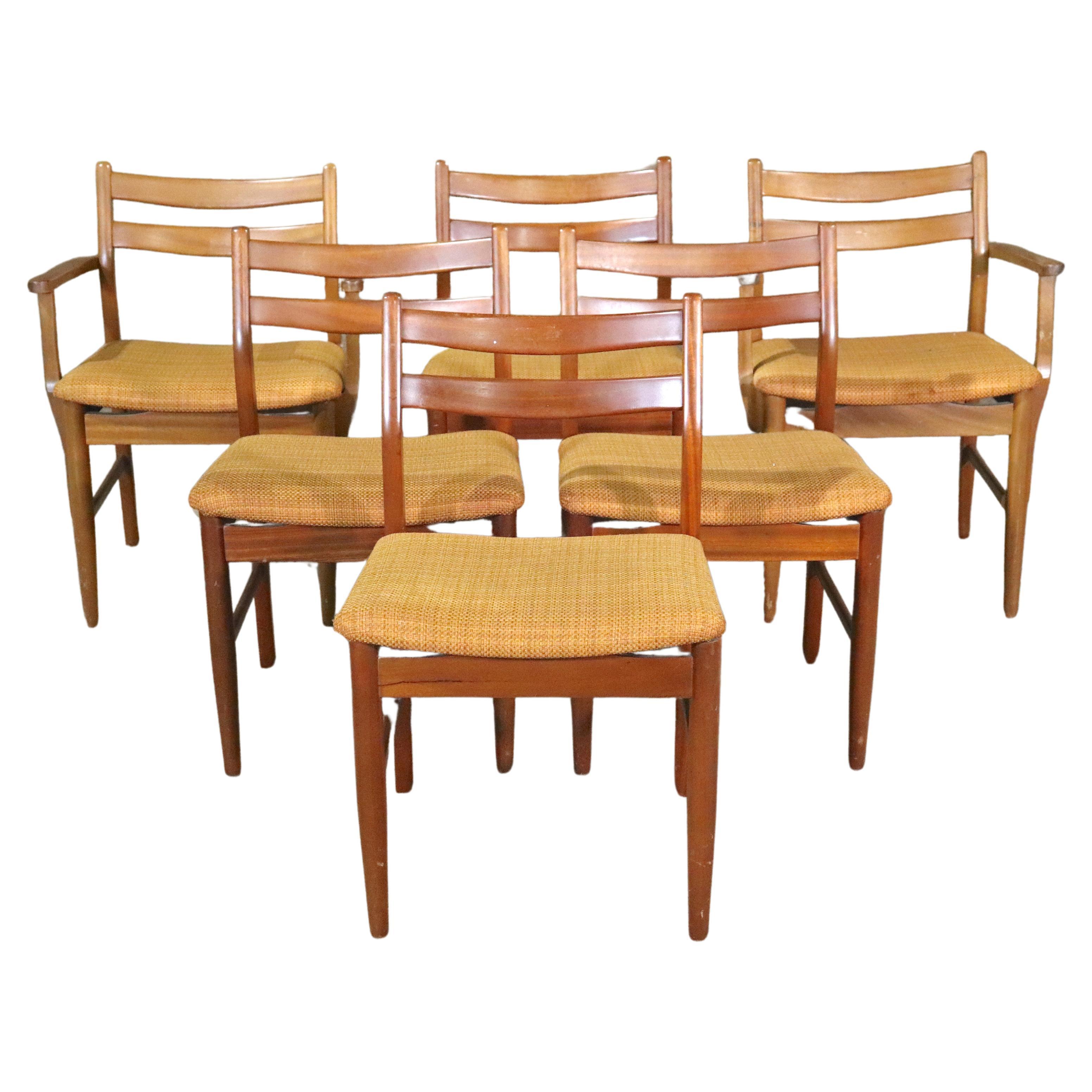 Set of Six Mid-Century Dining Chairs