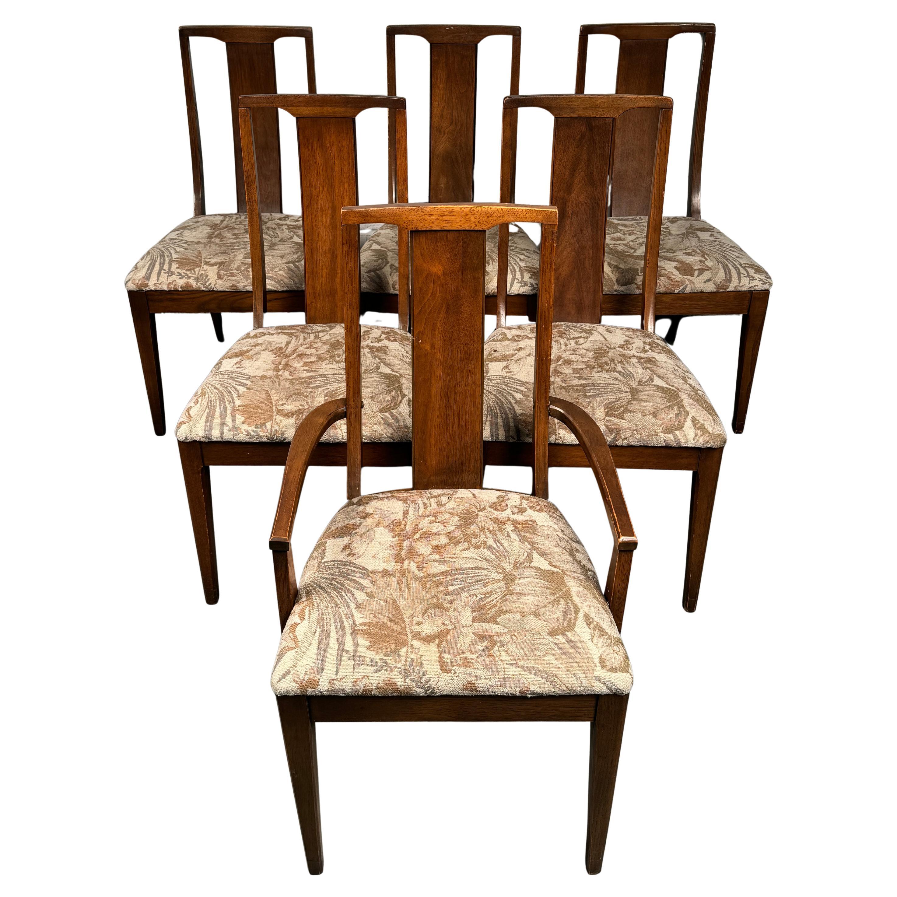 Set of Six Mid-Century Dining Chairs For Sale