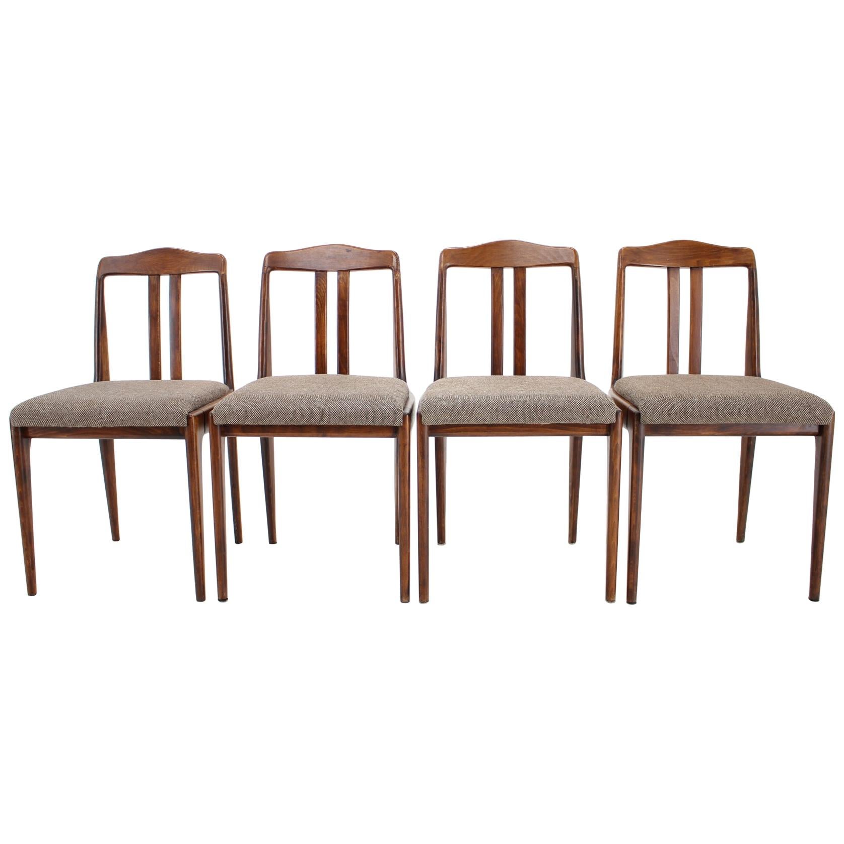 Set of Four  Midcentury Dining Chairs in Style of Johannes Andersen, Denmark For Sale