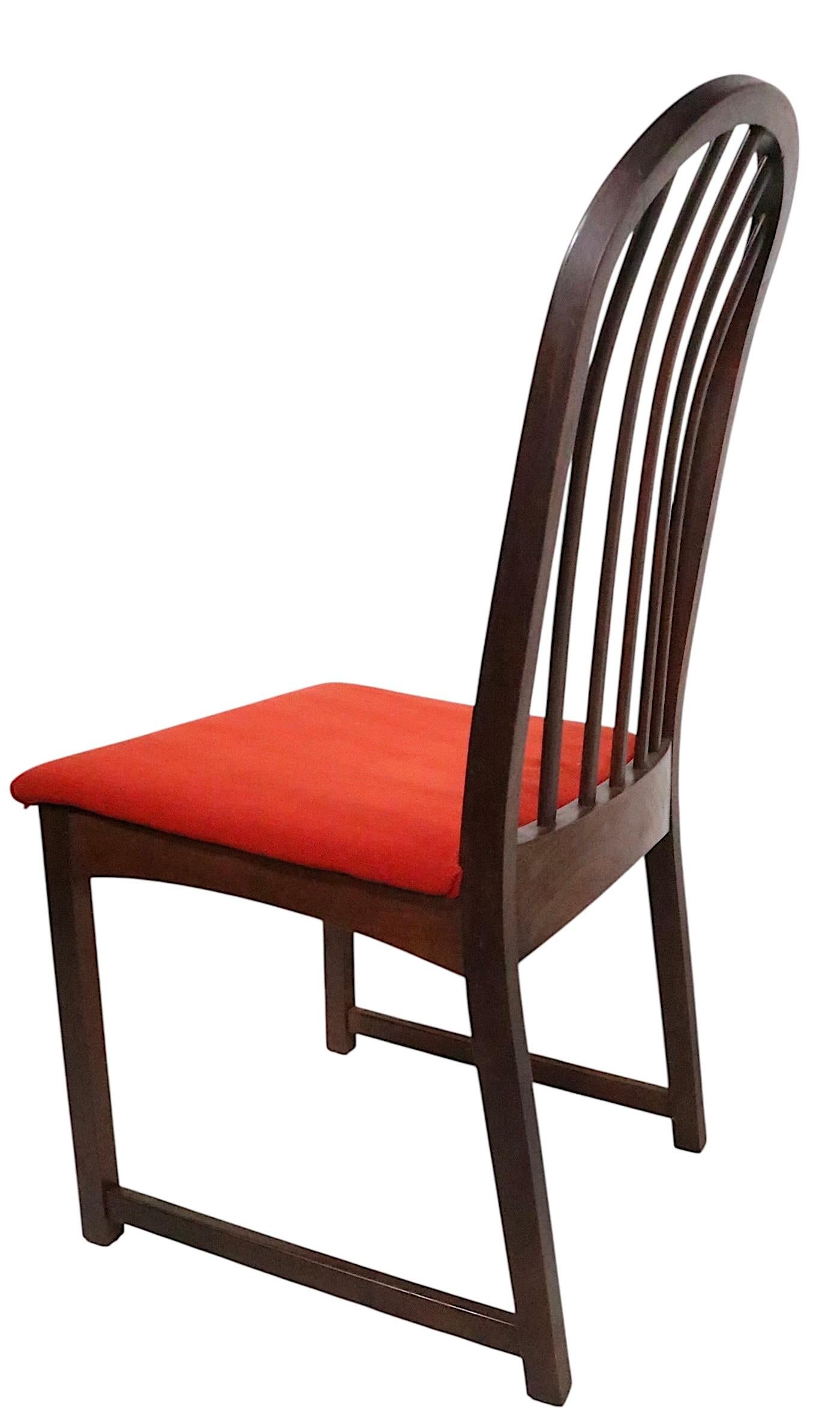 Ensemble de six chaises de salle à manger du milieu du siècle Milo Baughman pour Directional Modèle 332/333 en vente 3