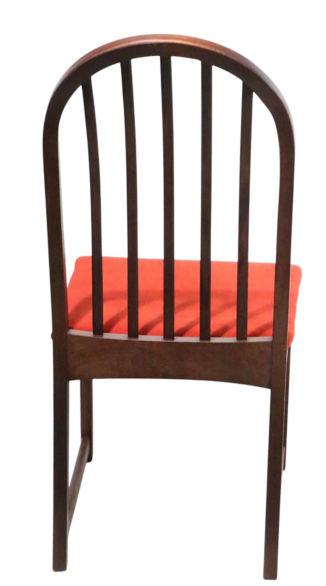 Ensemble de six chaises de salle à manger du milieu du siècle Milo Baughman pour Directional Modèle 332/333 en vente 5