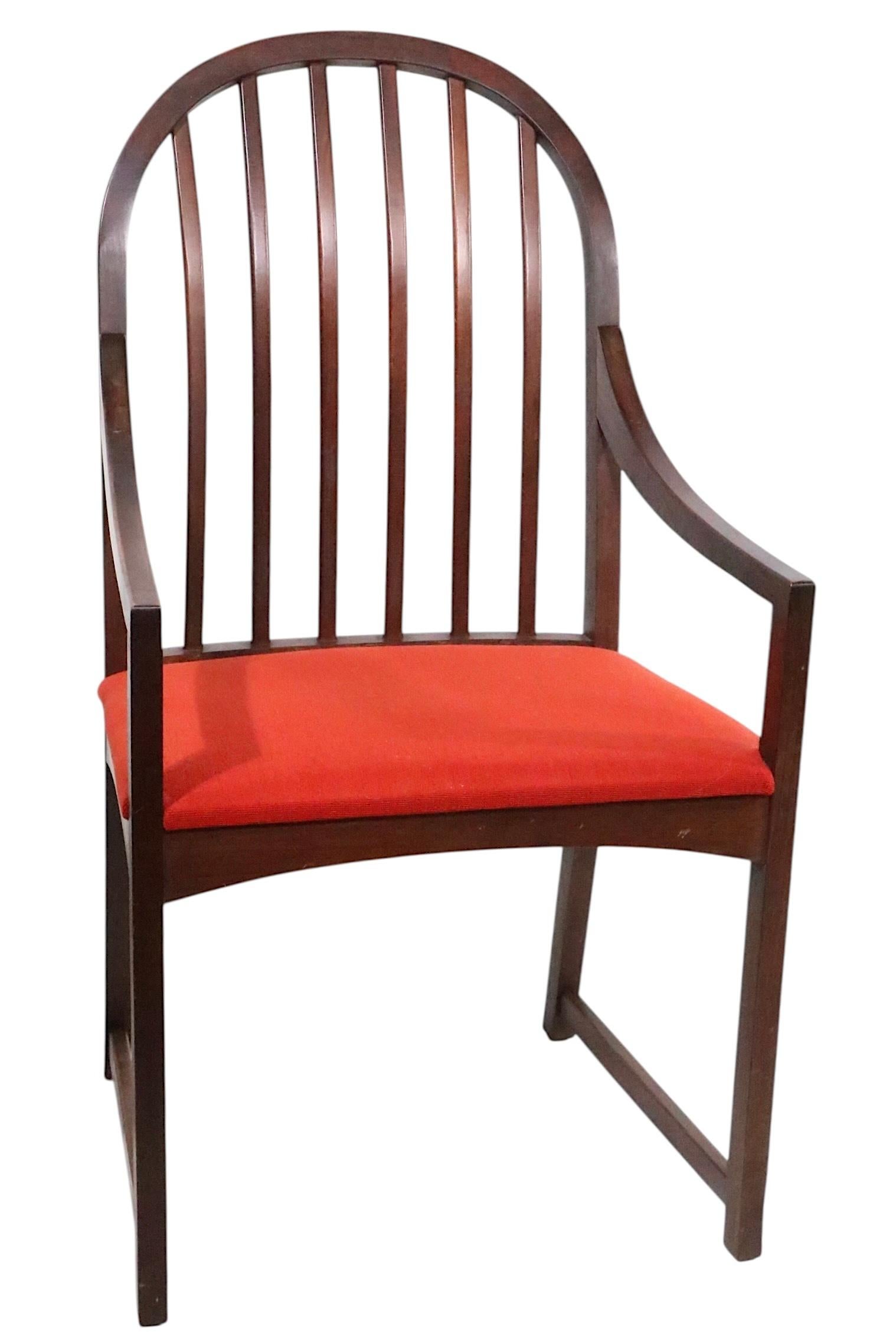 Ensemble de six chaises de salle à manger du milieu du siècle Milo Baughman pour Directional Modèle 332/333 en vente 7