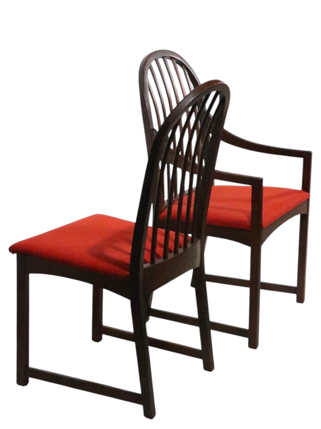 Ensemble de six chaises de salle à manger du milieu du siècle Milo Baughman pour Directional Modèle 332/333 en vente 13