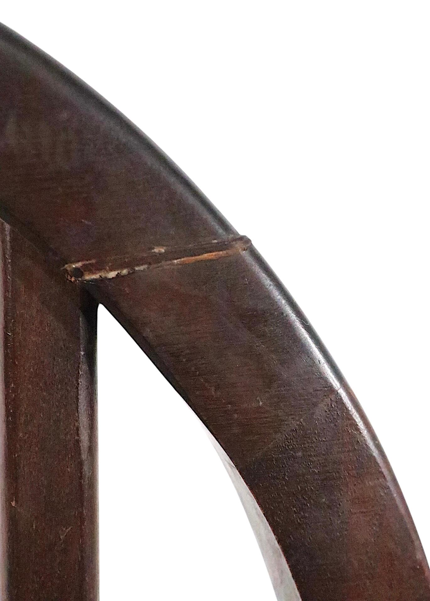 Mid-Century Modern Ensemble de six chaises de salle à manger du milieu du siècle Milo Baughman pour Directional Modèle 332/333 en vente