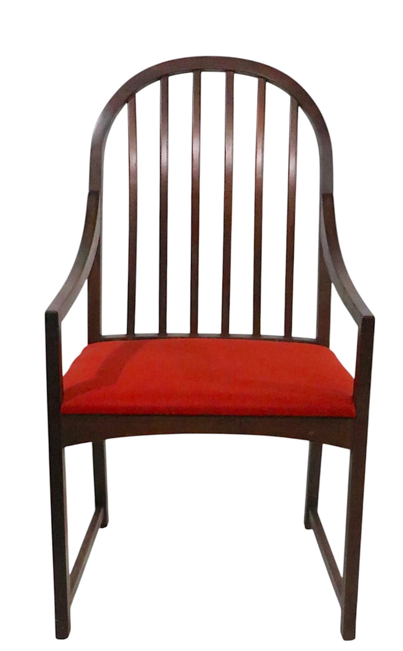 Ensemble de six chaises de salle à manger du milieu du siècle Milo Baughman pour Directional Modèle 332/333 en vente 2