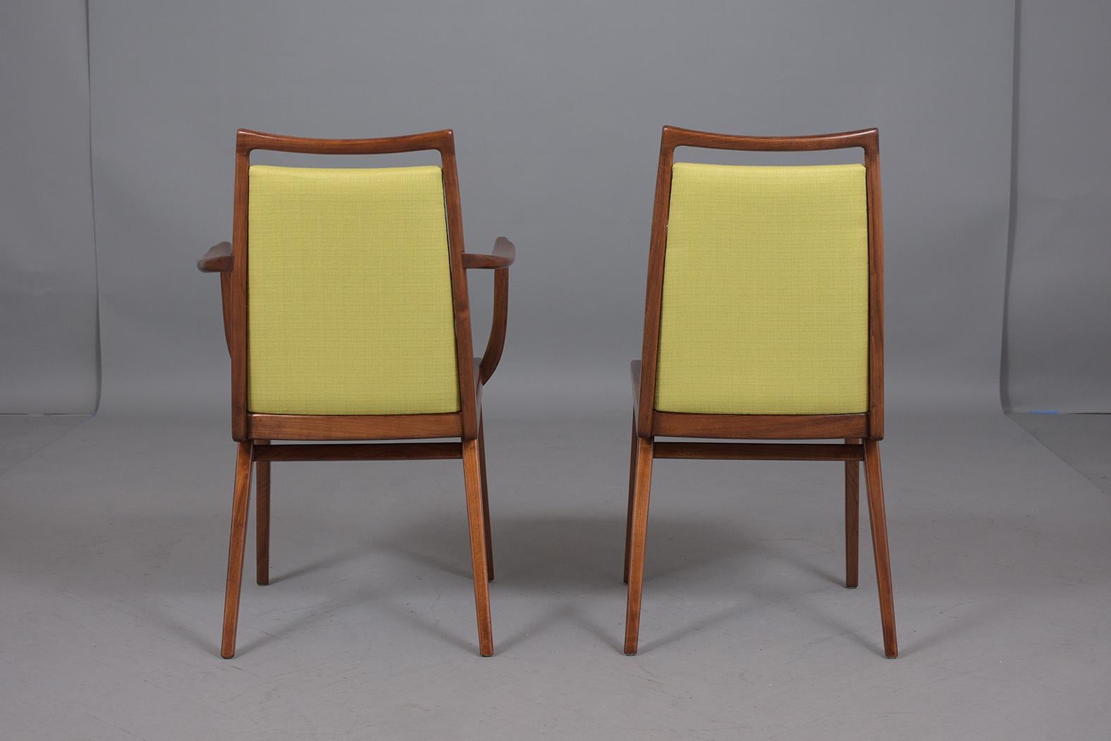 Set of Mid-Century Yellow Dining Chairs 3