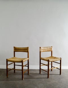 Set of Six Mid Century "Dordogne Chairs" Produced by Robert Sentou France, 1960s