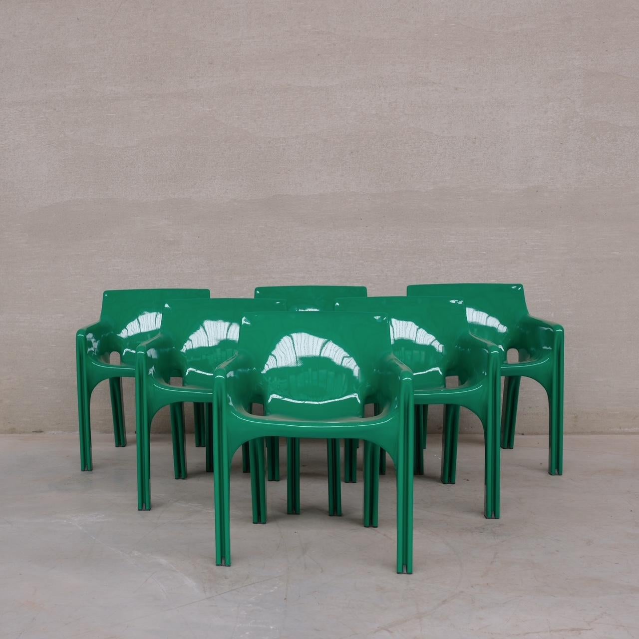 Ensemble de six chaises de salle à manger 