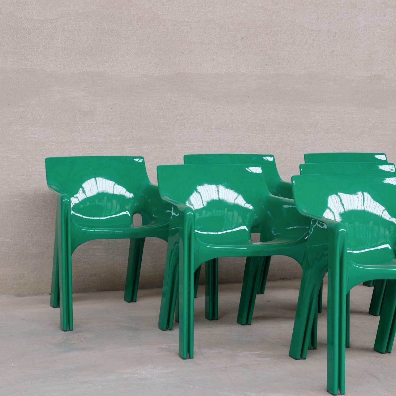 Ensemble de six chaises de salle à manger 