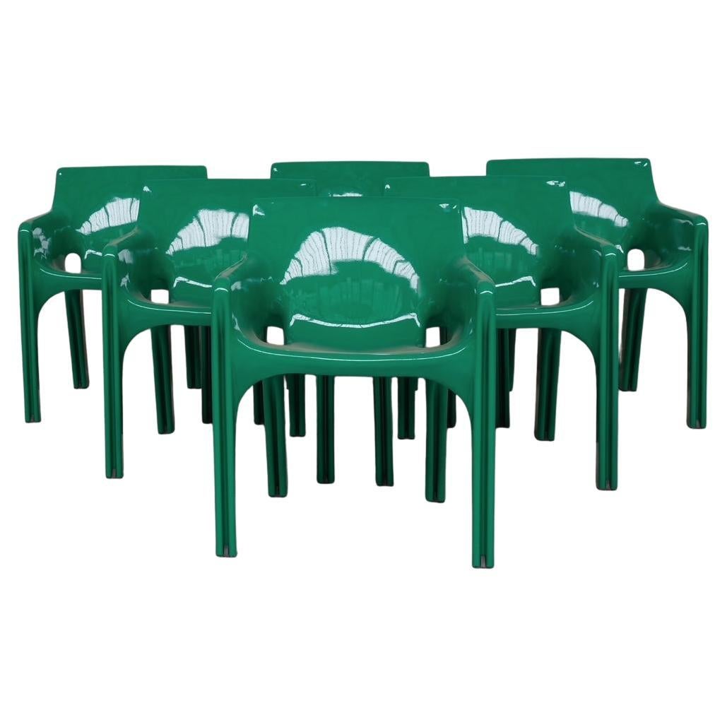 Sechserpack Esstischstühle
Gaudi
von Vico Magistretti aus der Mitte des Jahrhunderts