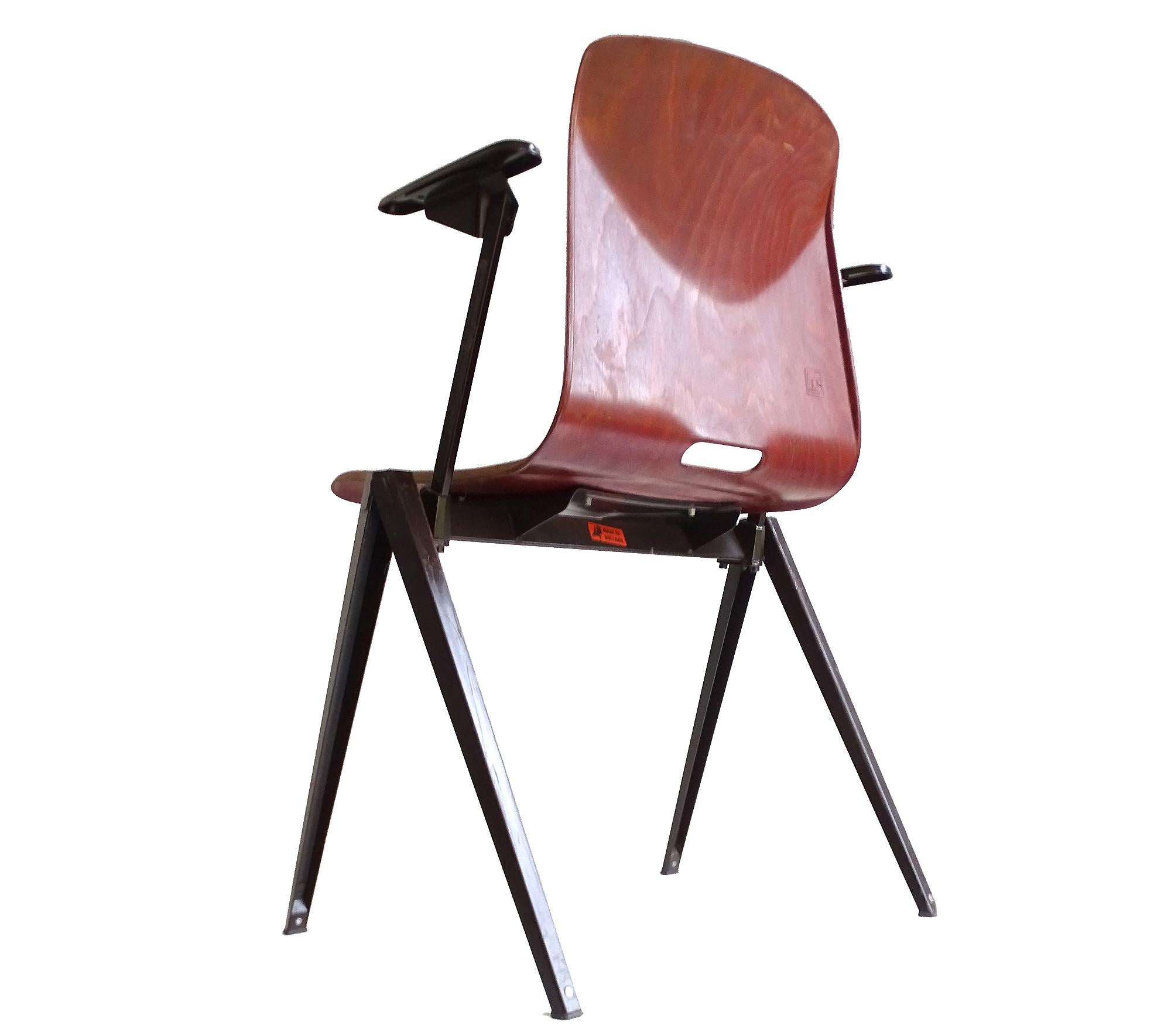 Six 1960s Galvanitas Chairs, Industrial For Sale 9