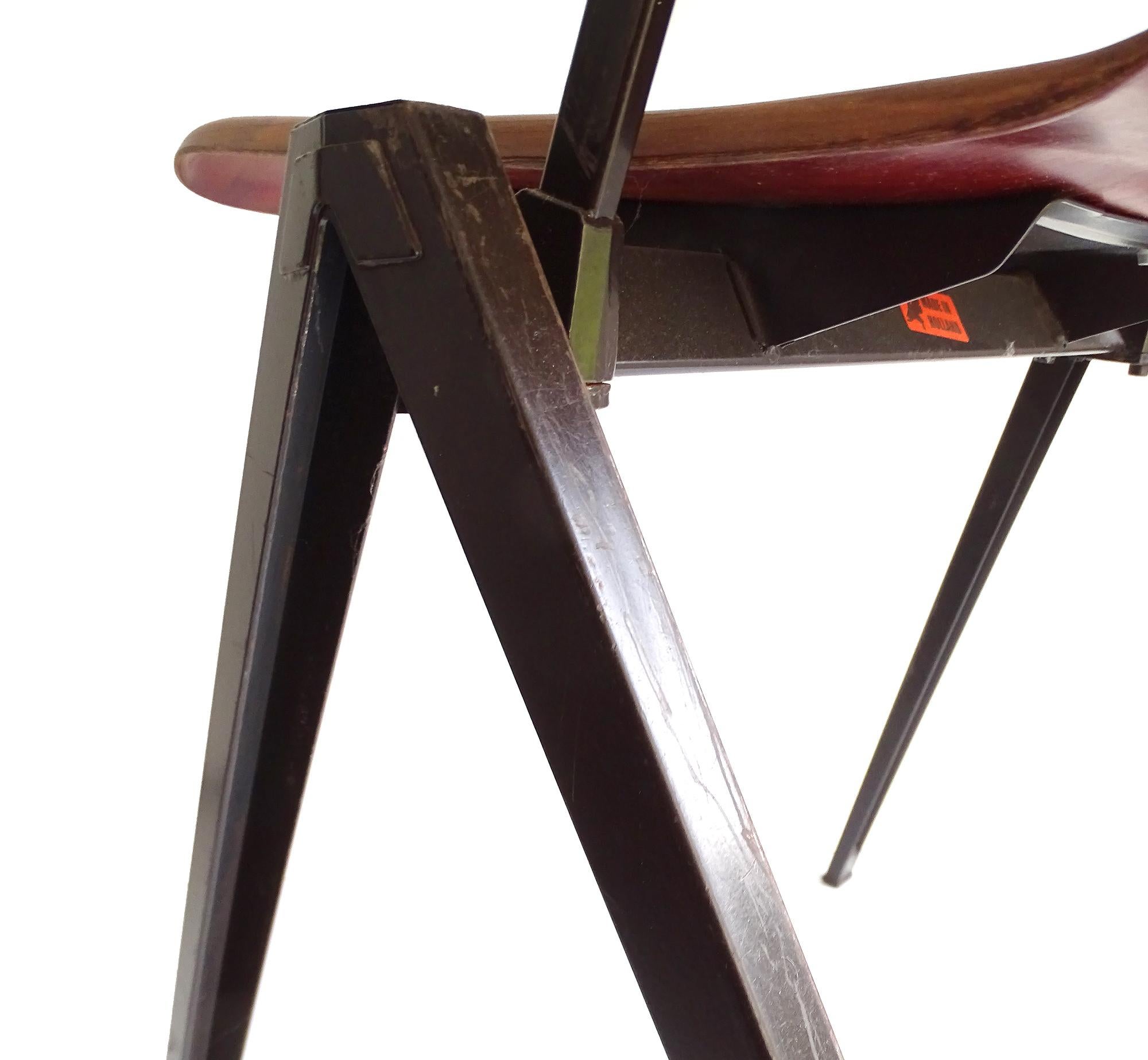 Six 1960s Galvanitas Chairs, Industrial For Sale 11