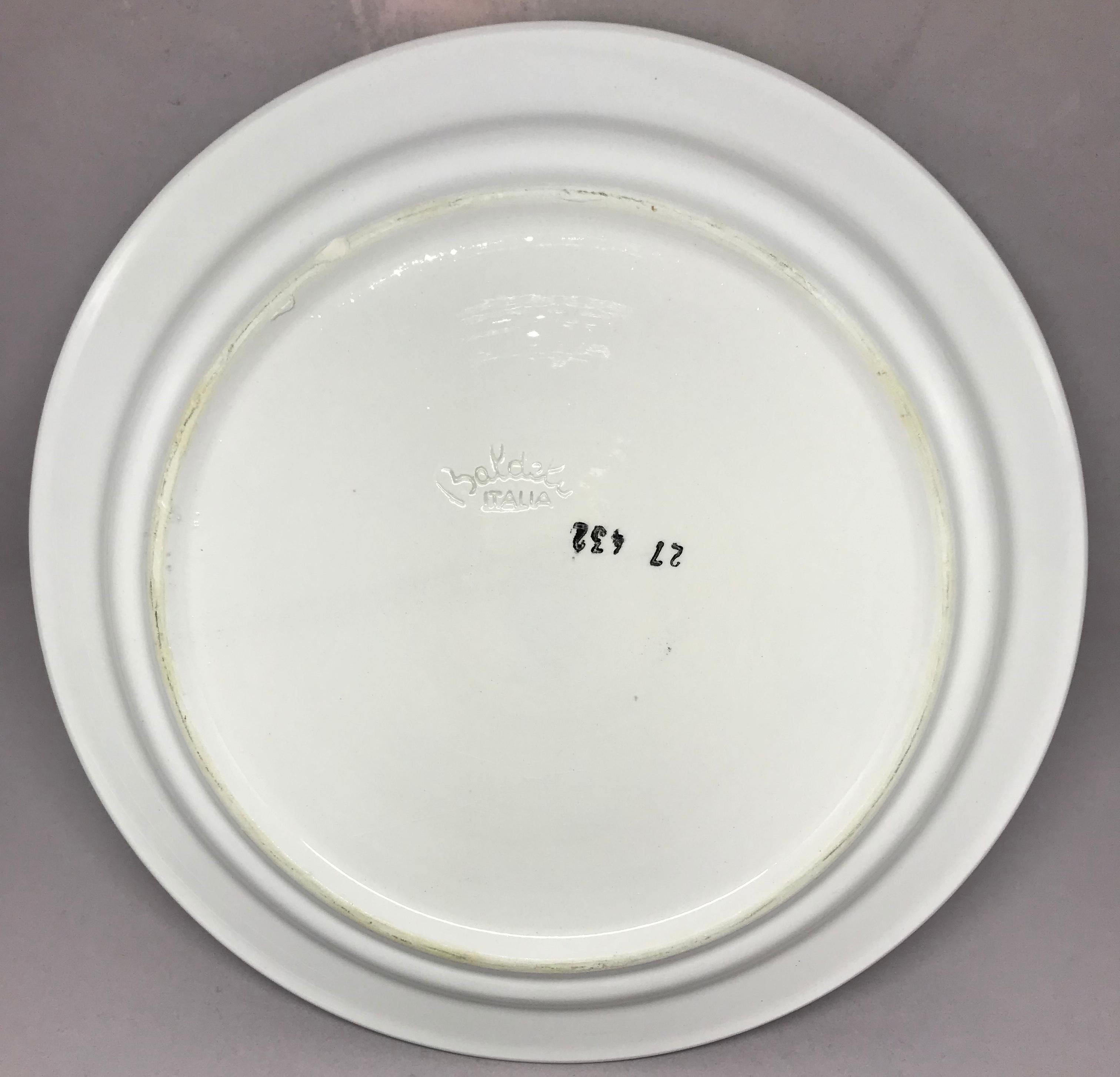 Set of Six Midcentury Italian Pizza Plates 2