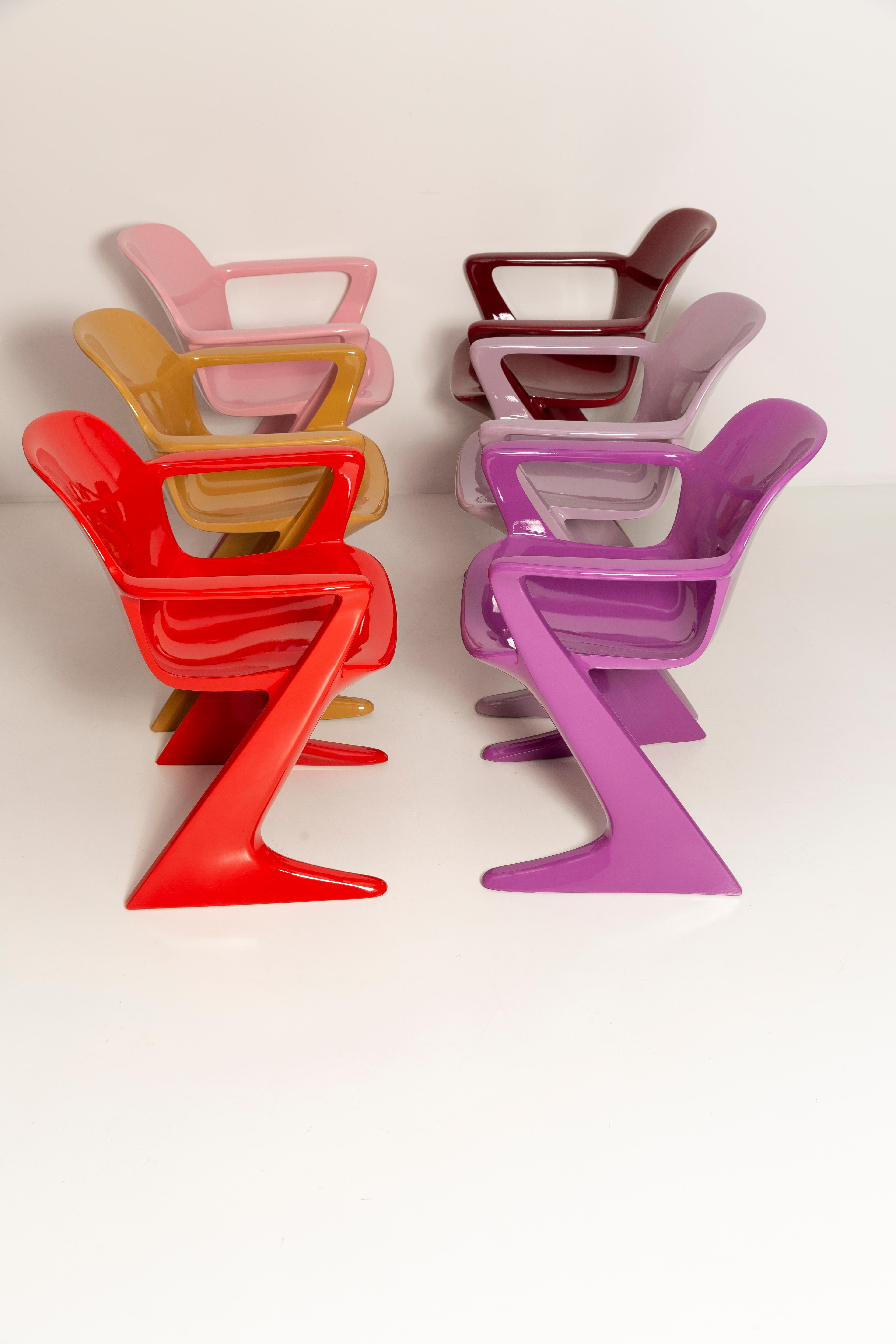 Ensemble de six chaises Kangourou du milieu du siècle, Ernst Moeckl, Allemagne, 1968 en vente 4