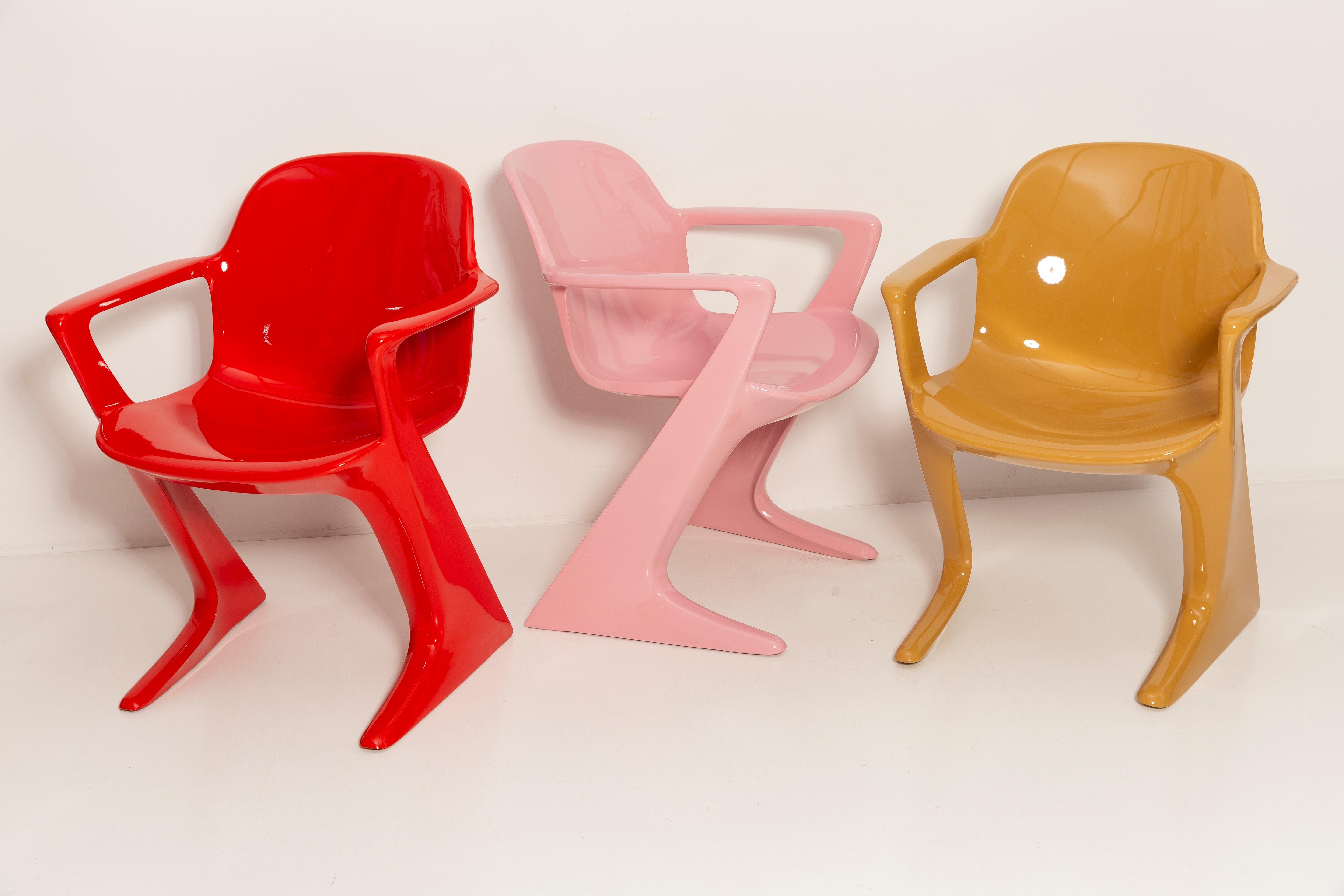 Set of Six Mid Century Kangaroo Chairs, Ernst Moeckl, Germany, 1968 For Sale 8