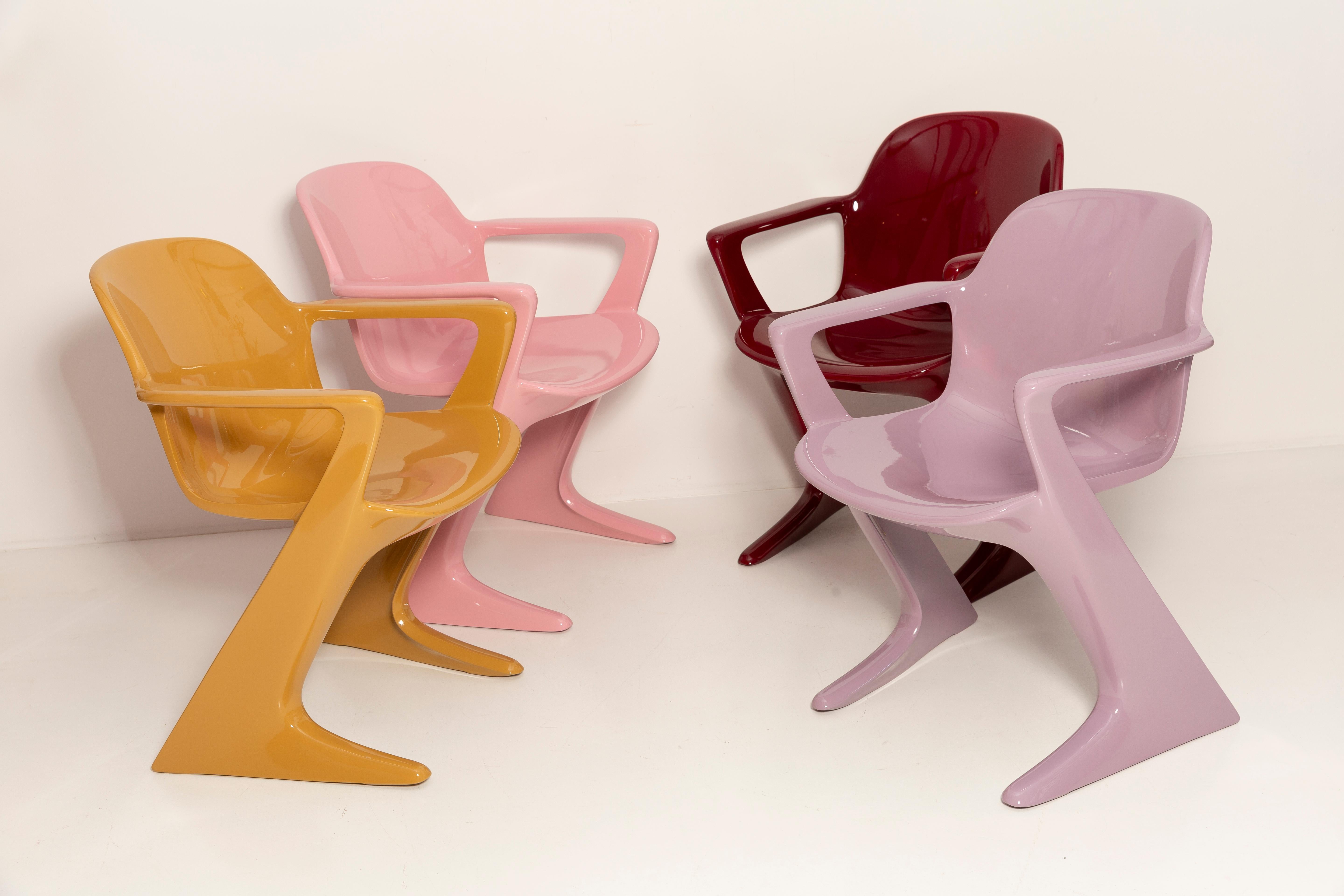 Set of Six Mid Century Kangaroo Chairs, Ernst Moeckl, Germany, 1968 For Sale 10