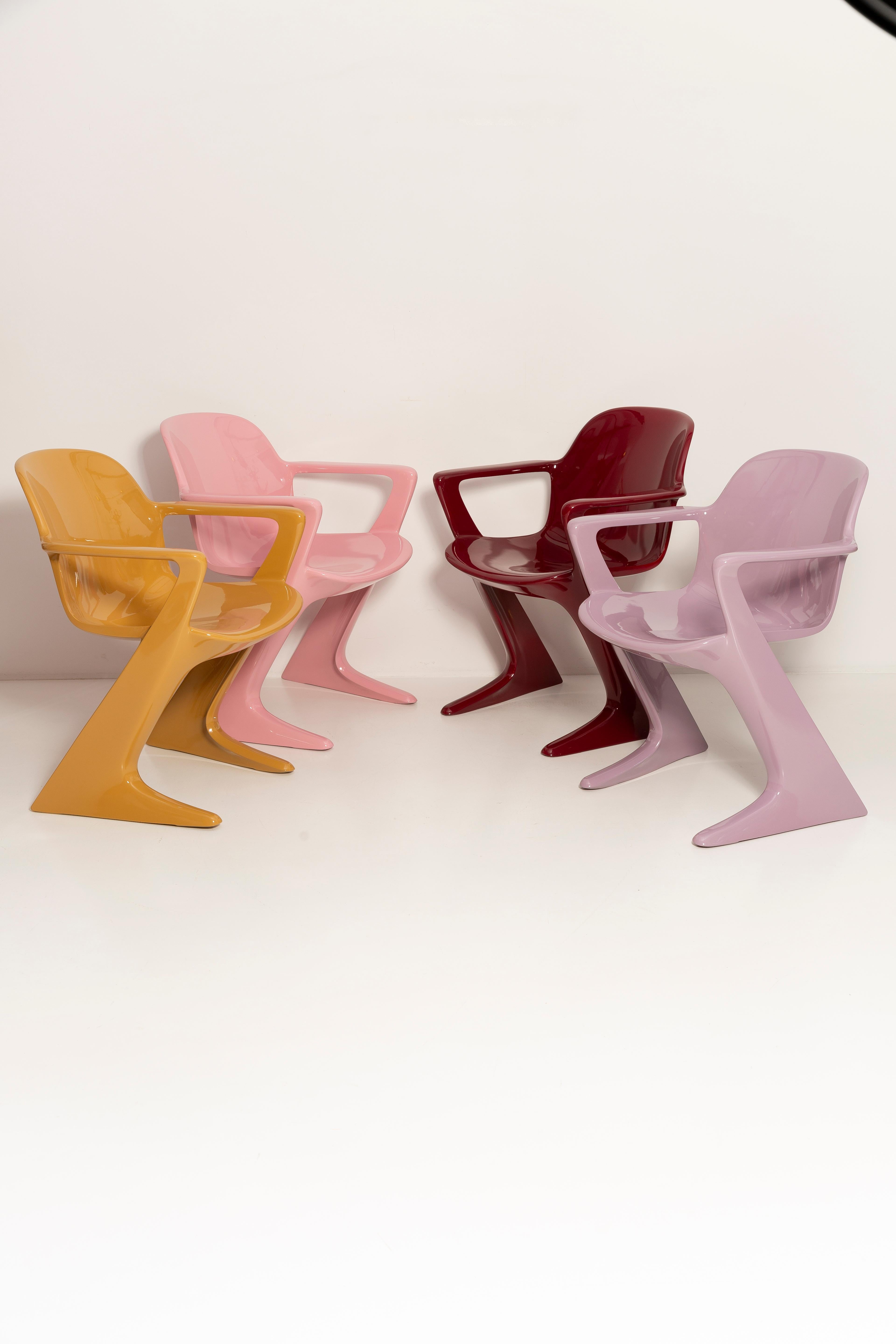 Set of Six Mid Century Kangaroo Chairs, Ernst Moeckl, Germany, 1968 For Sale 12