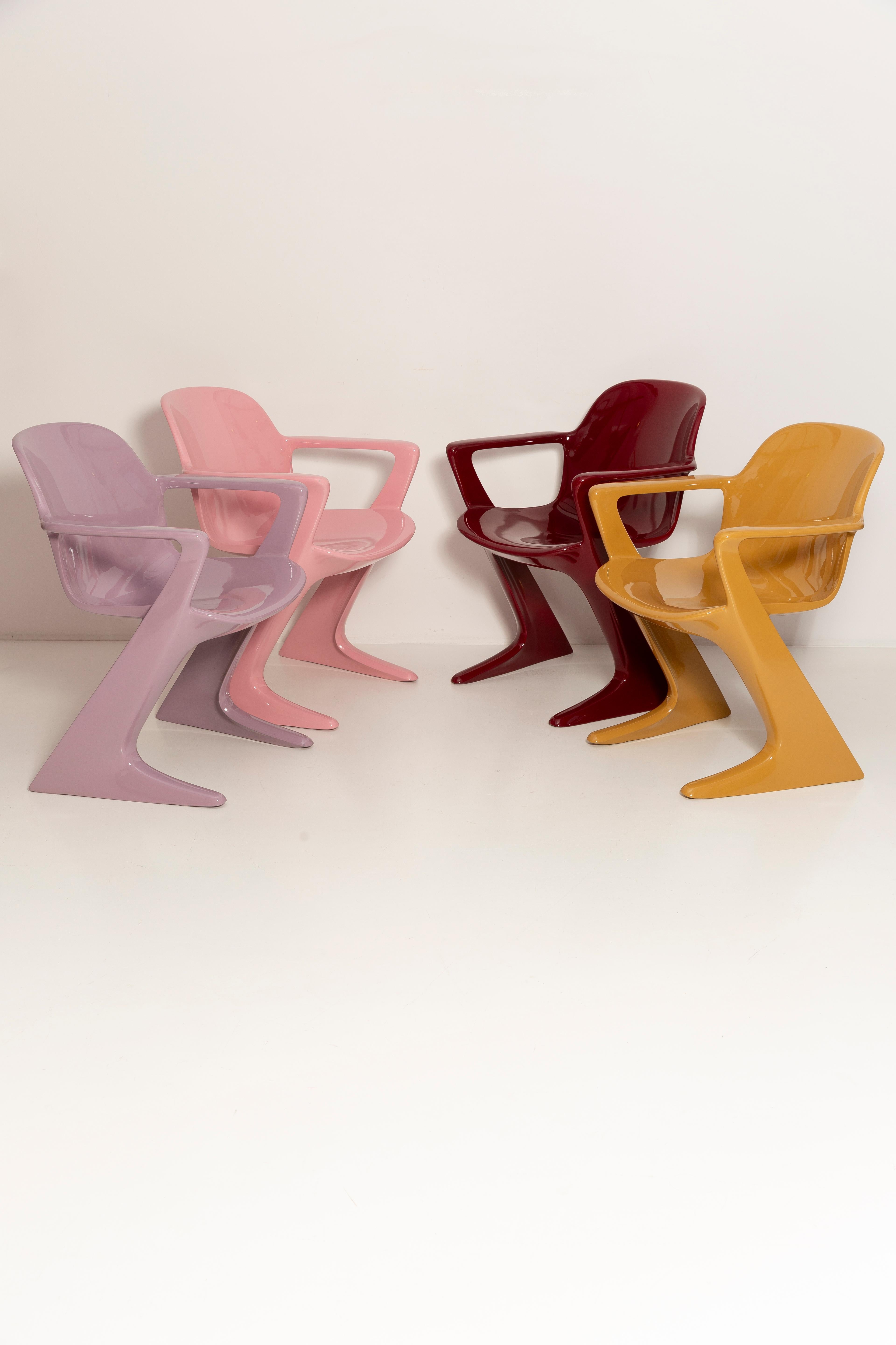 Laqué Ensemble de six chaises Kangourou du milieu du siècle, Ernst Moeckl, Allemagne, 1968 en vente