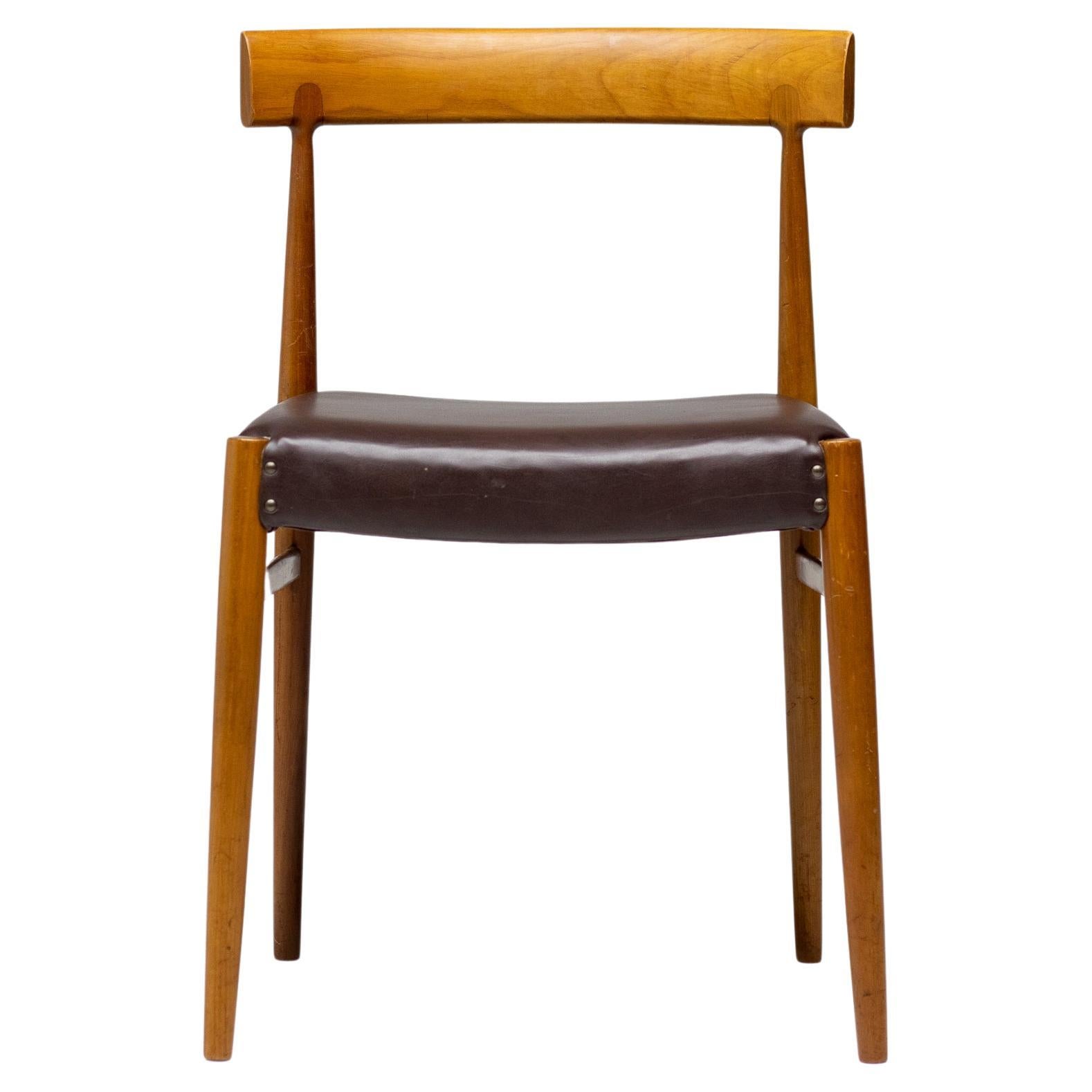 Set di sei sedie da pranzo danesi moderne del Mid Century