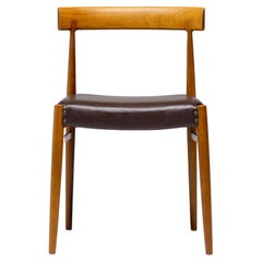 Set di sei sedie da pranzo danesi moderne del Mid Century