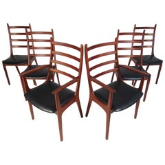 Six Mid-Century Modern Korup Stolefabrik Danish Dining Chairs