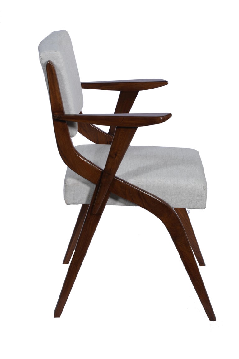 Set of Six Mid-Century Modern Danish Teak Dining Chairs In Good Condition For Sale In Nantucket, MA