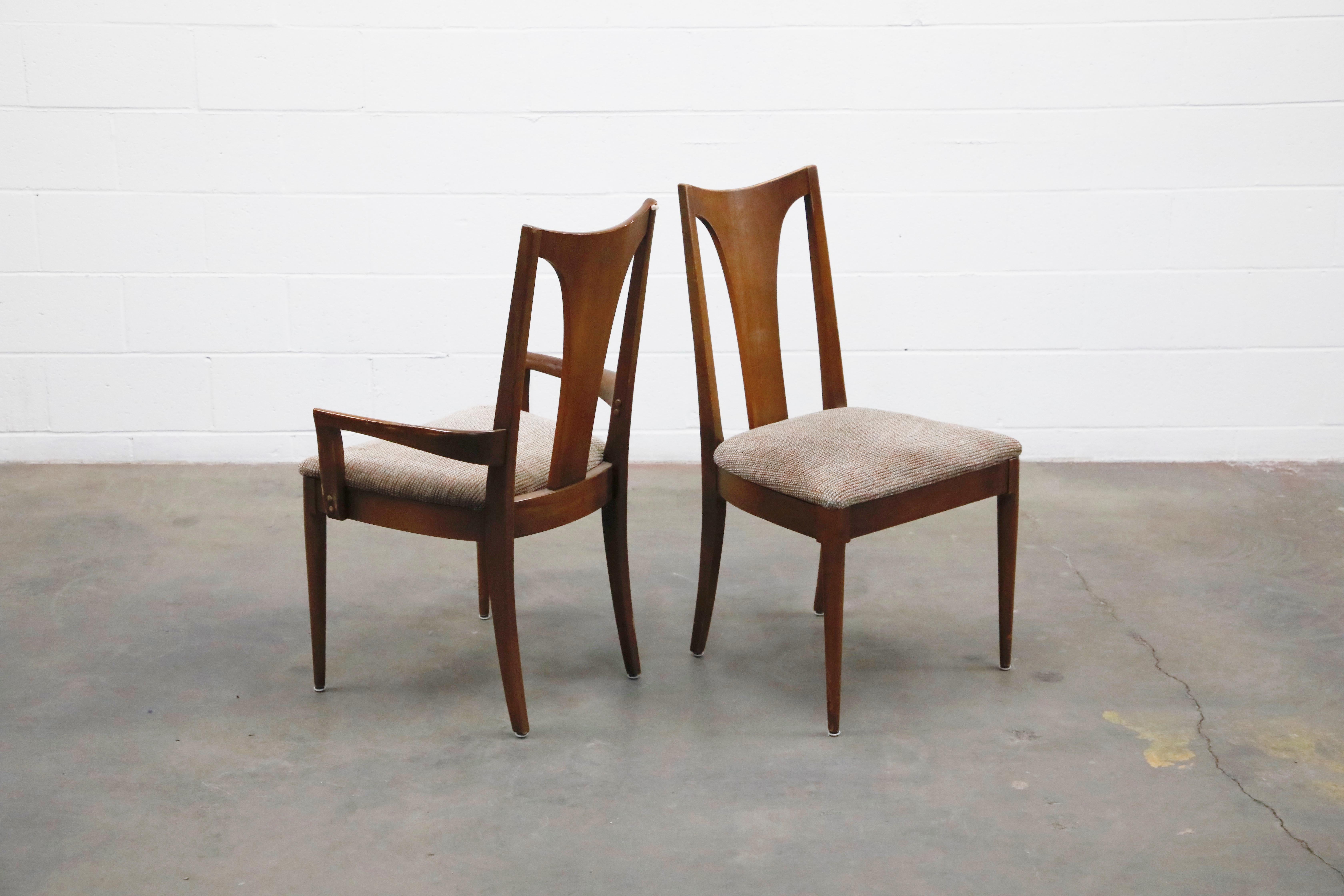 Mid-20th Century Set of Six Mid-Century Modern Dining Chairs by JB Van Sciver, circa 1960, Signed