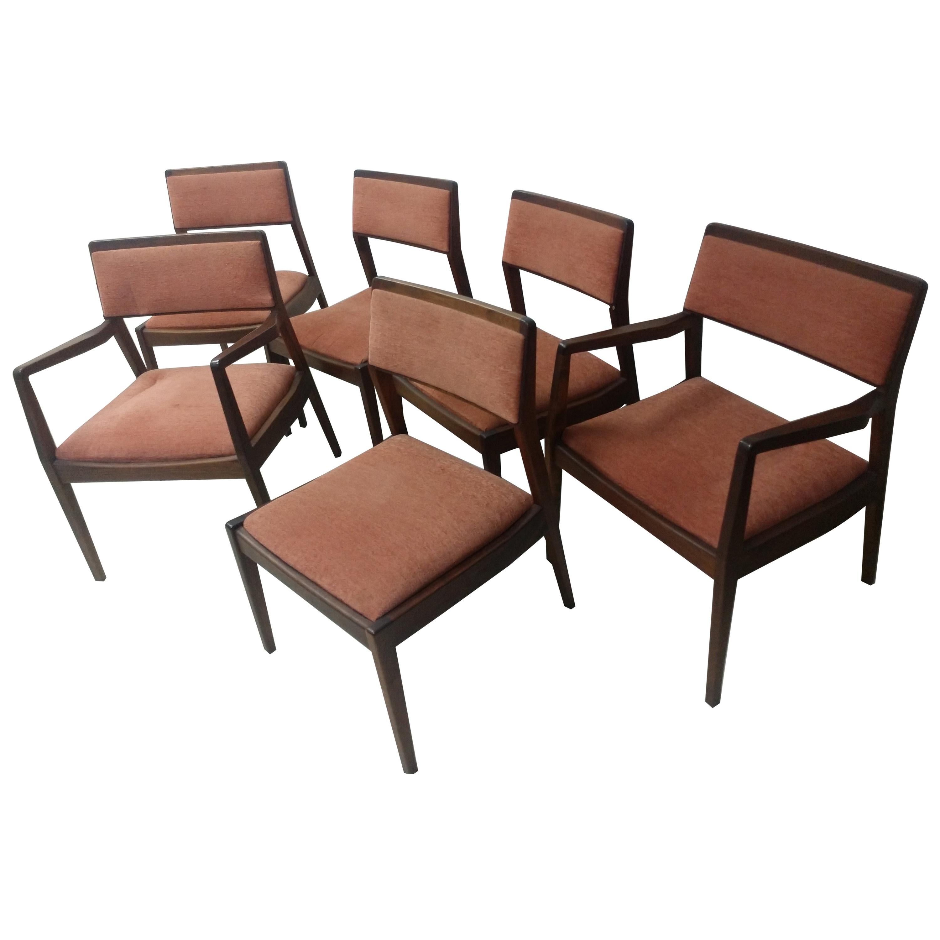 Set of Six Mid-Century Modern Dining Chairs by Jen's Risom