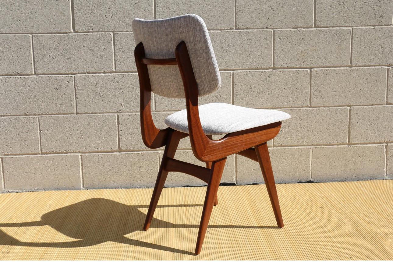 Sechser-Set Mid Century Modern Dining Chairs von Louis Van Teeffelen für Wébé (Mitte des 20. Jahrhunderts) im Angebot