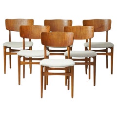 Ensemble de six chaises de salle à manger The Modernity, Danemark, années 1960
