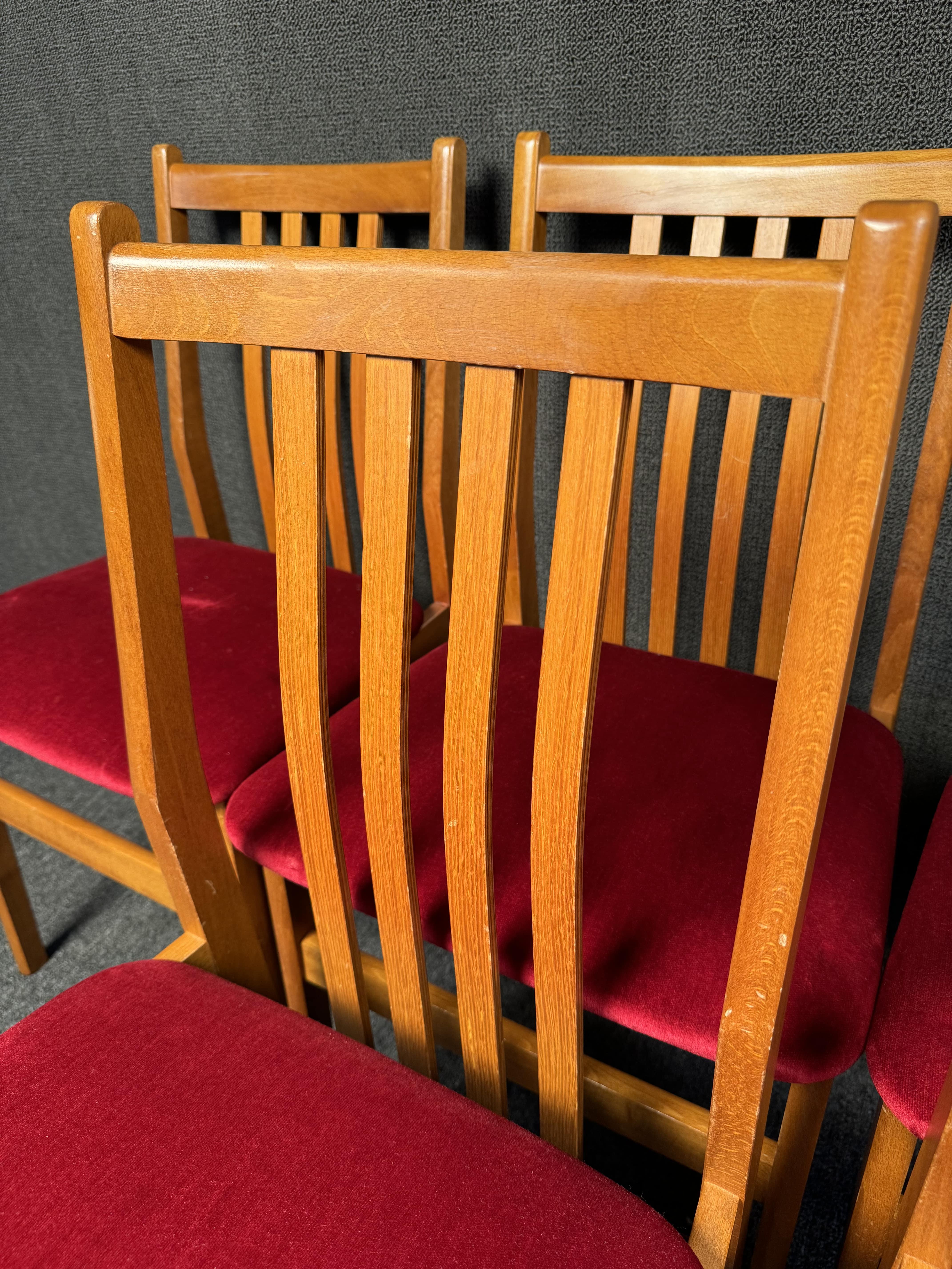 Sechser-Set Moderne Esszimmerstühle aus der Mitte des Jahrhunderts im Angebot 13