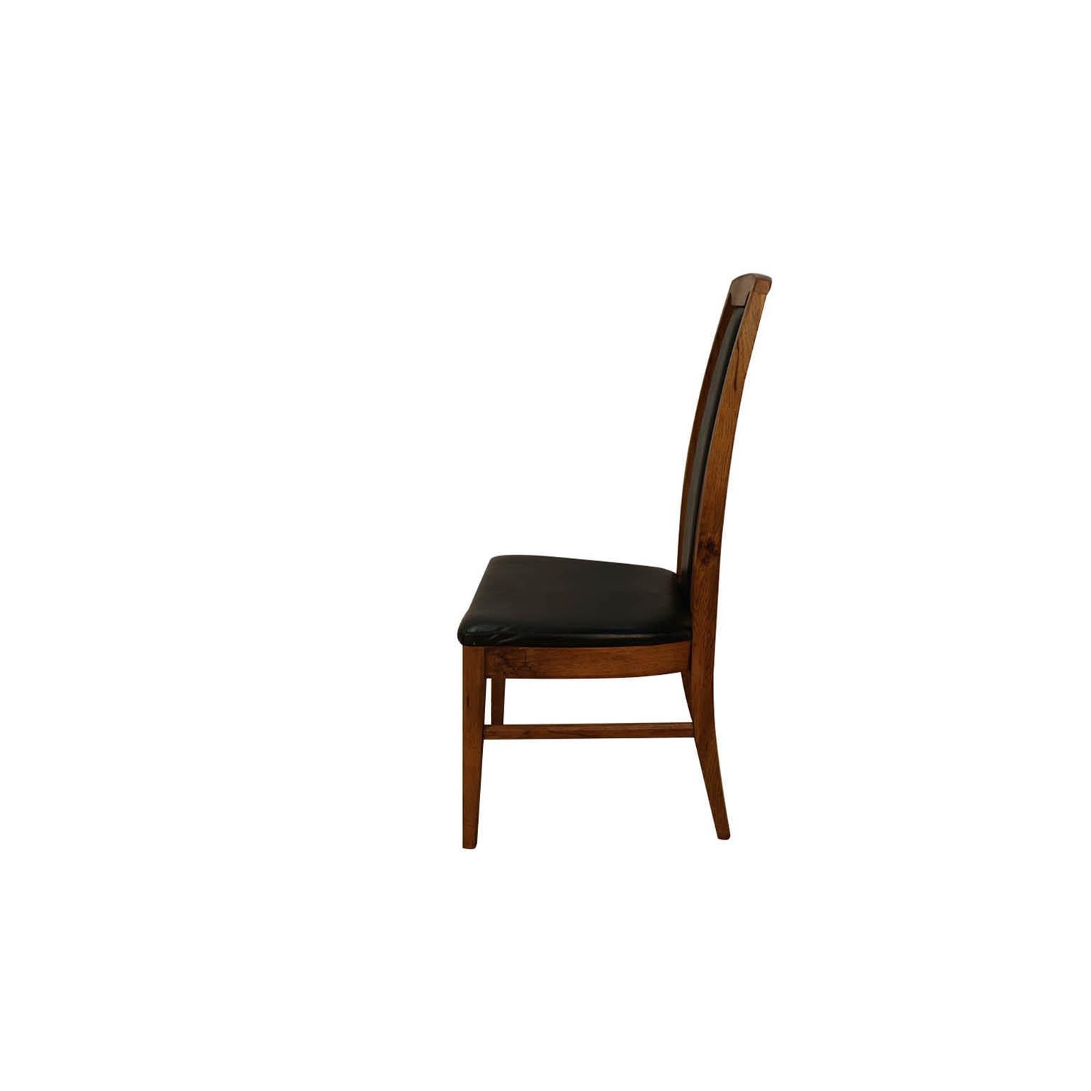 Set of Six Mid-Century Modern High Back Walnut Dining Chairs 2