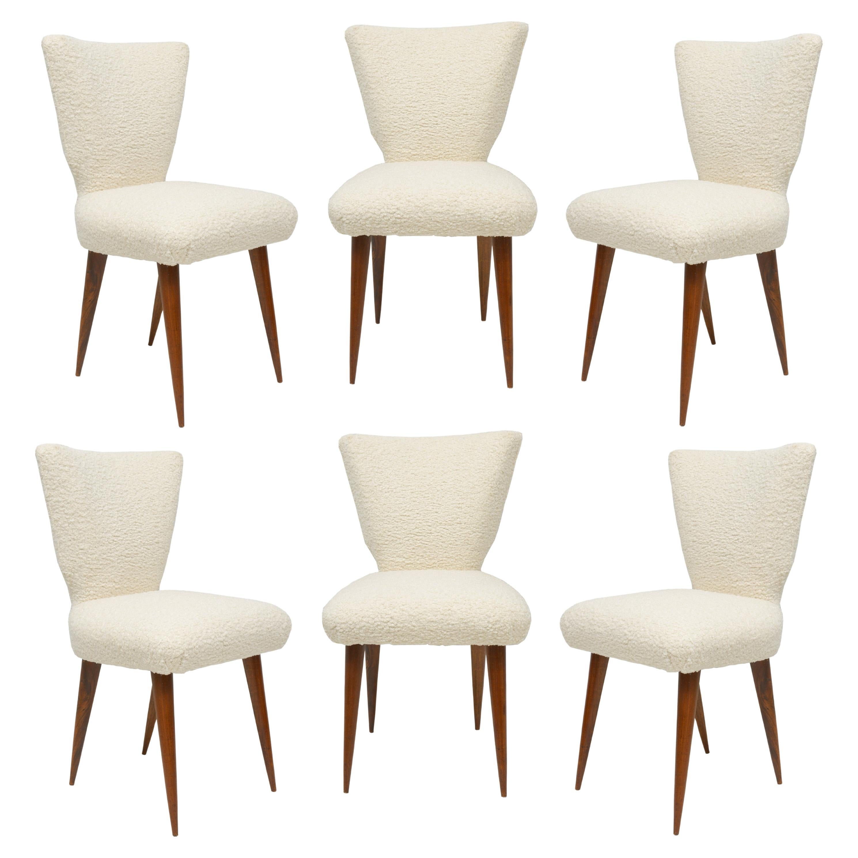 Set of Six Mid-Century Modern Italian Dining Chairs For Sale