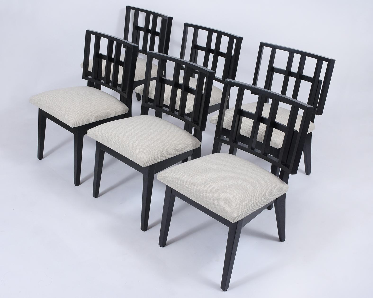 American Set of Six Mid-Century Modern Dining Chairs