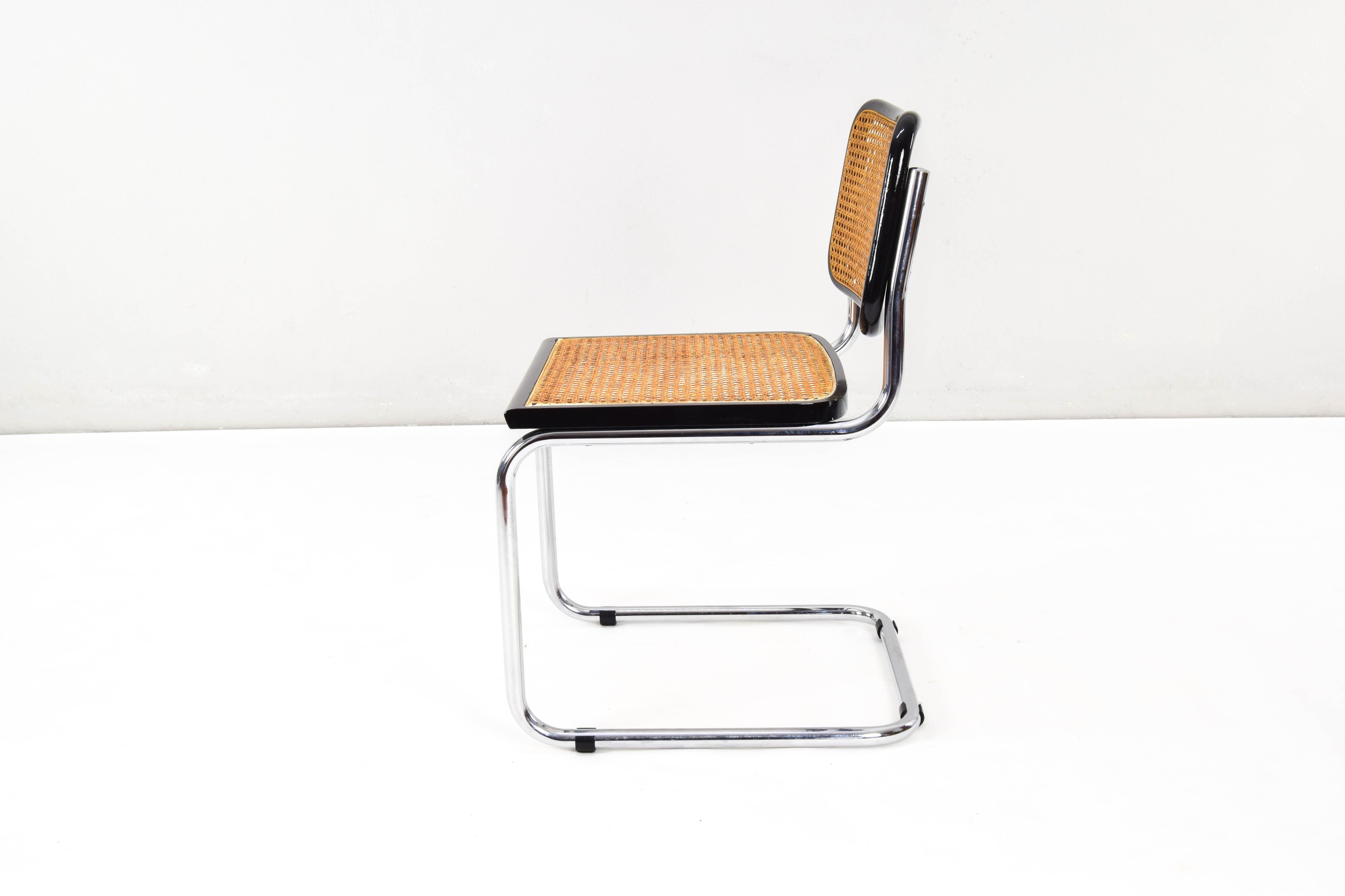 Set of Six Mid-Century Modern Marcel Breuer B32 Cesca Chairs, Italy, 1970s 2