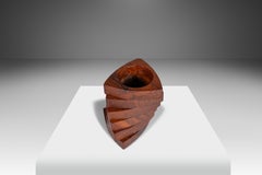 Set of Six Mid-Century Modern Napkin Rings in Solid Teak, Denmark, c. 1960's