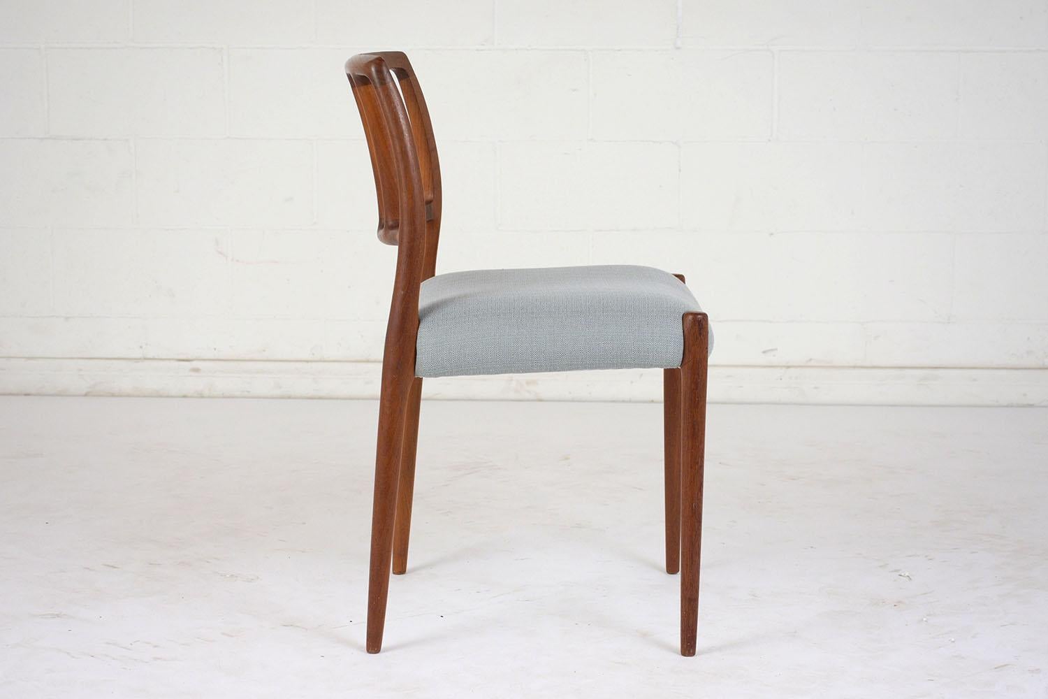 Set of Six Mid-Century Modern Niels Otto Moller Dining Room Chairs In Excellent Condition In Los Angeles, CA