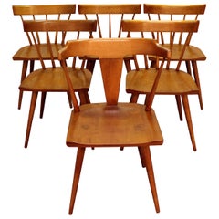 Set of Six Mid-Century Modern Paul McCobb Planner Group Dining Chairs