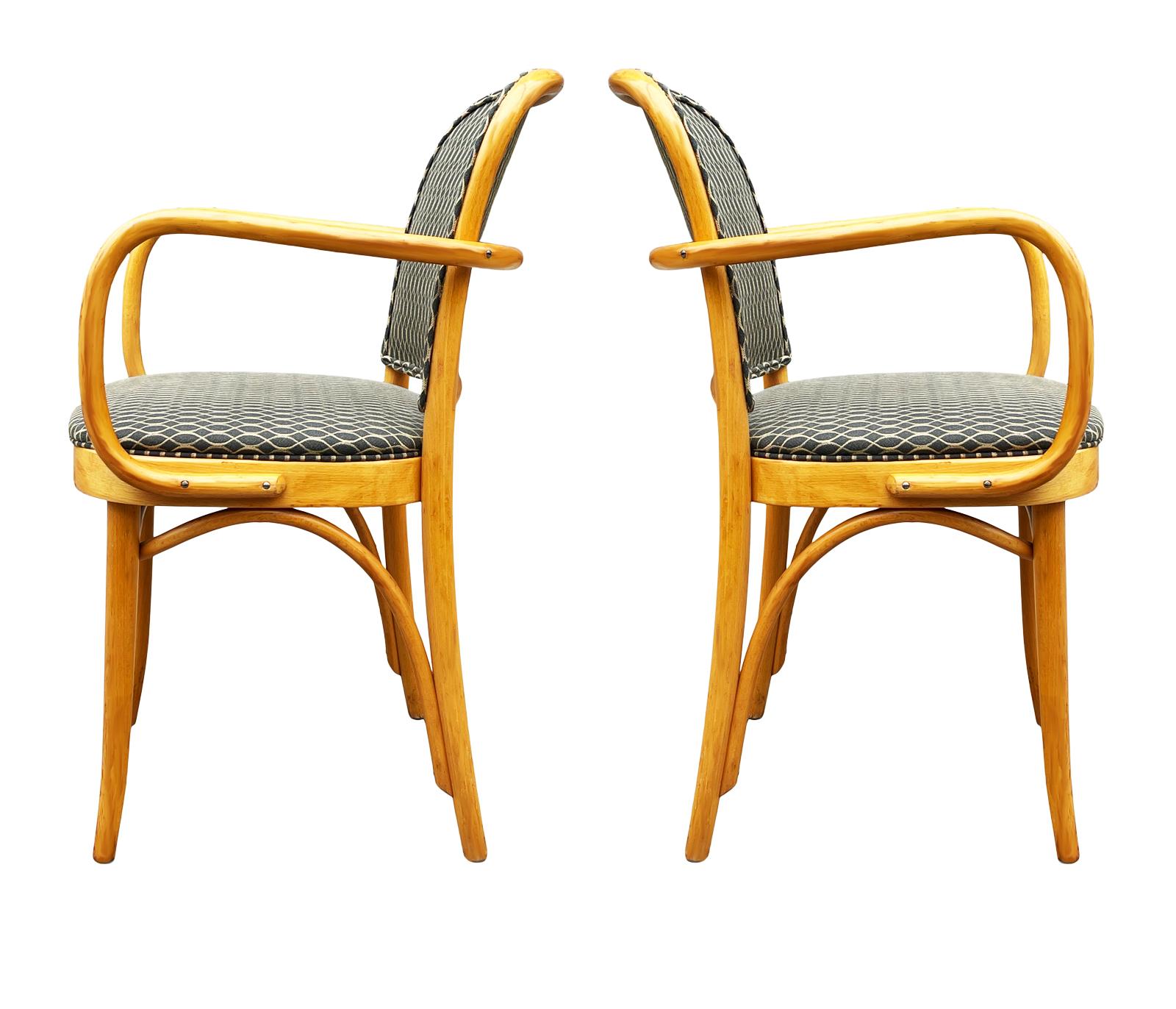 Set of Six Mid-Century Modern Prague Dining Chairs by Josef Frank & Hoffman 2